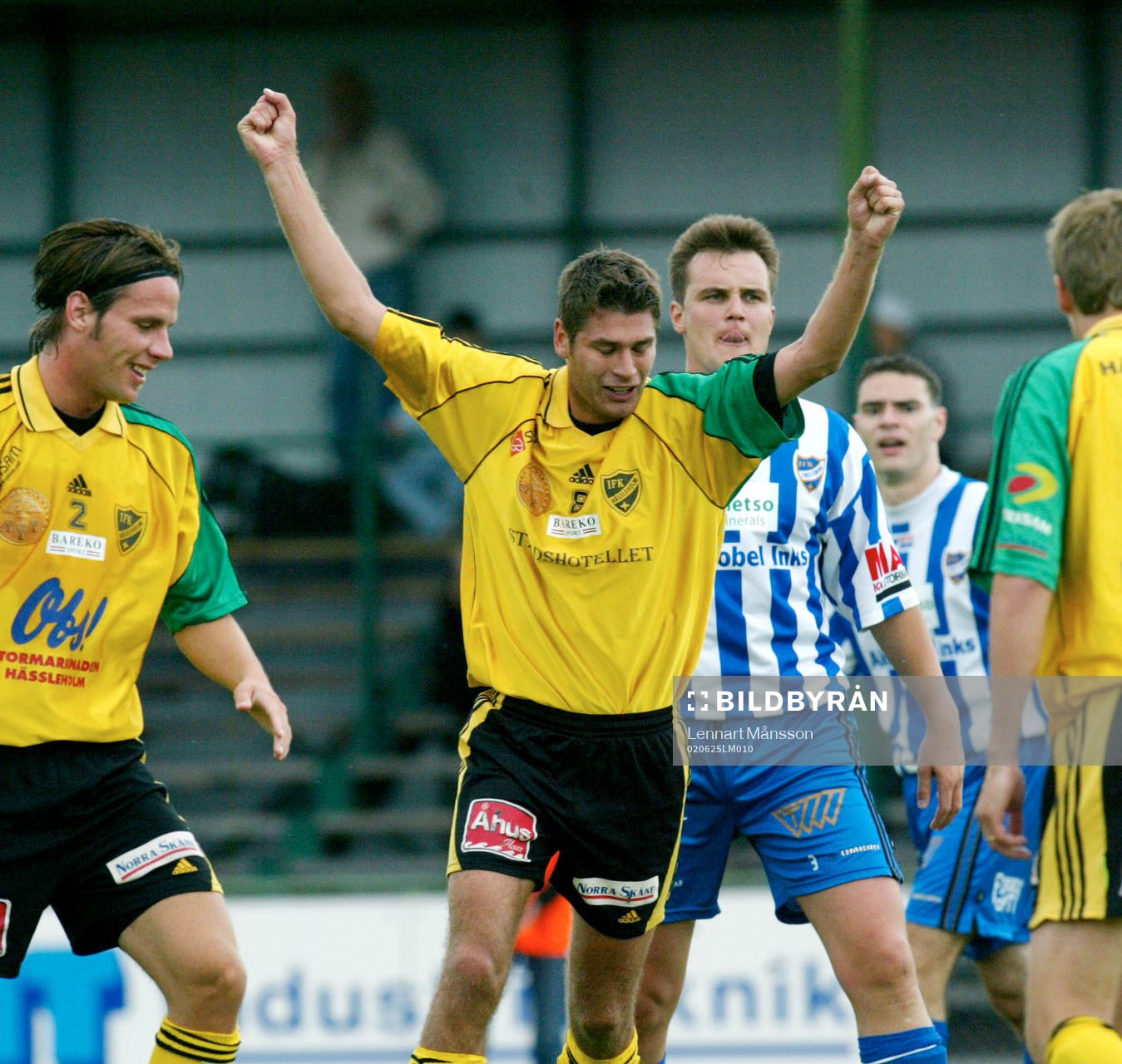 Henrik Edfors jublar