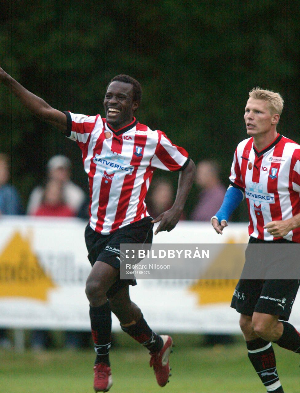 Peter Ijeh, Malmö FF, jublar, jubel