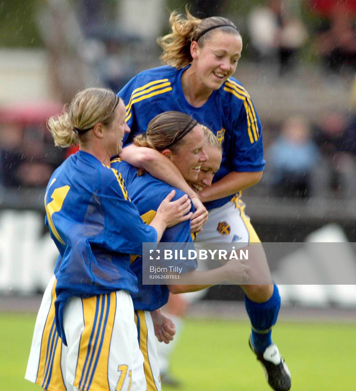  Anna-Maria Eriksson, Sverige, jublar (jubel)