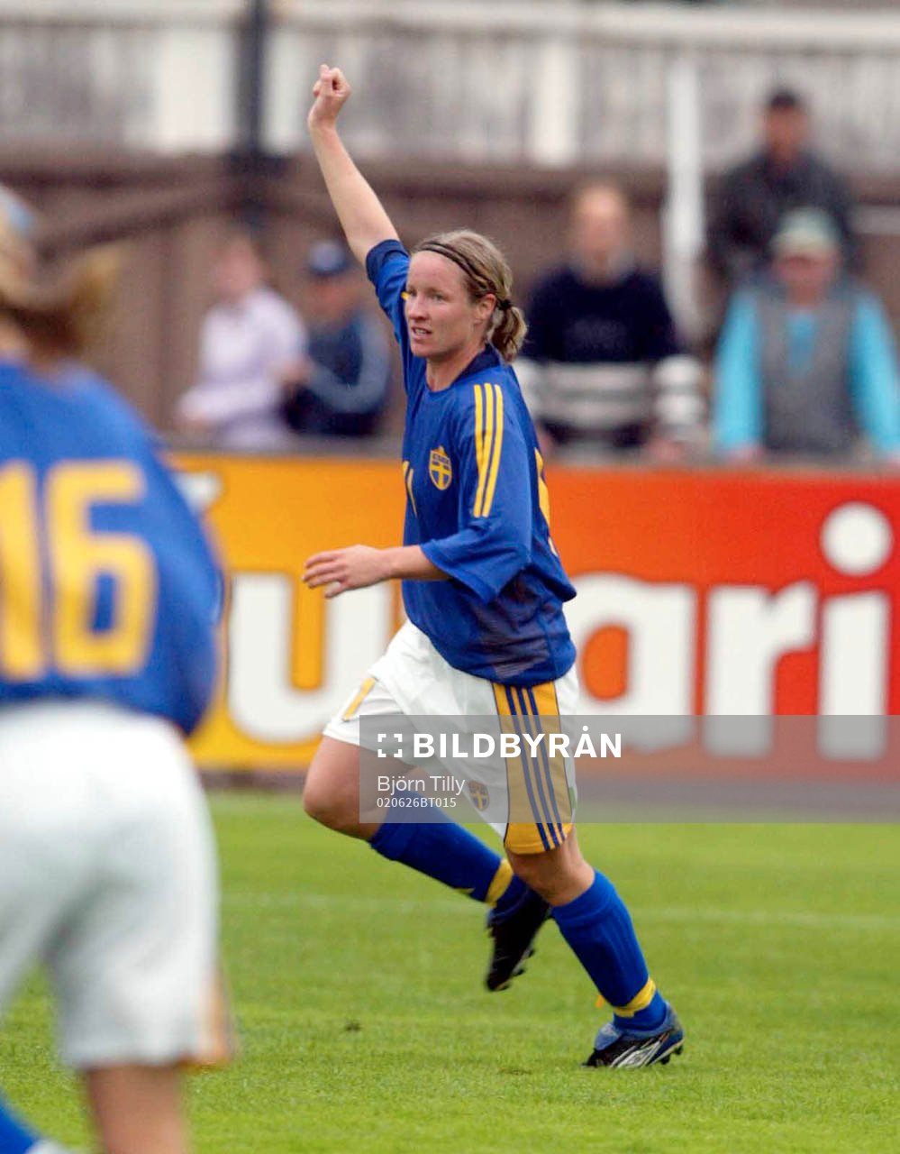Victoria Svensson, Sverige, jublar (jubel)