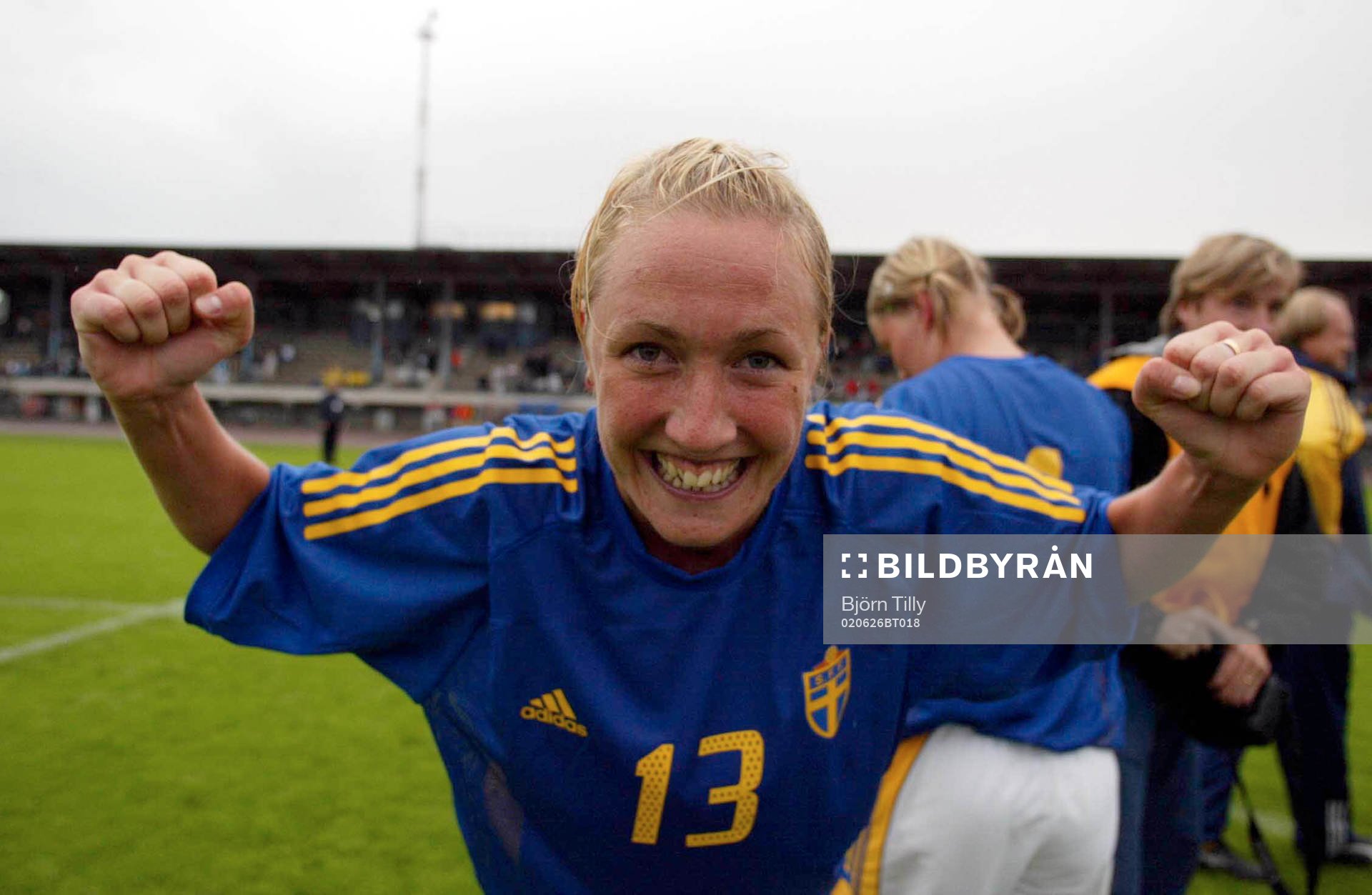 Anna-Maria Eriksson, Sverige, jublande glad