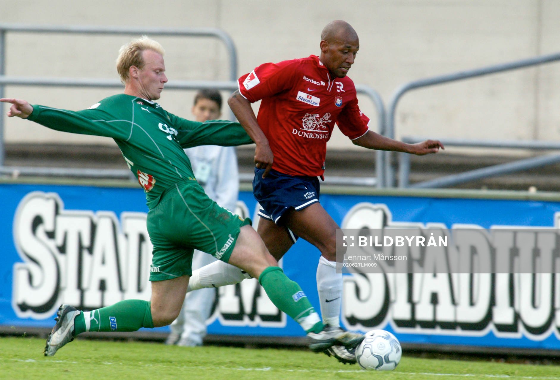 Mikael Andersson mot Jeffrey Aubynn, brytning. The Stadium,