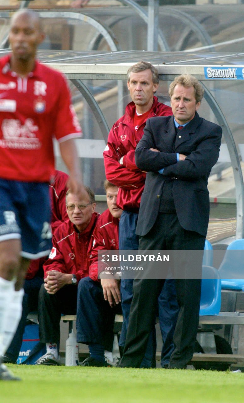 Erik Hamrén och Sören Börjesson, tränare, Örgryte