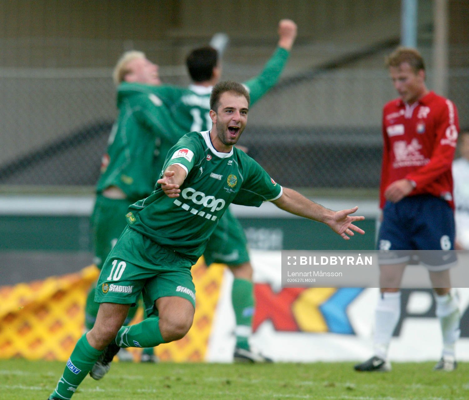  Kennedy Bakircioglü, Hammarby, segerjubel (jubel). Golden goal.