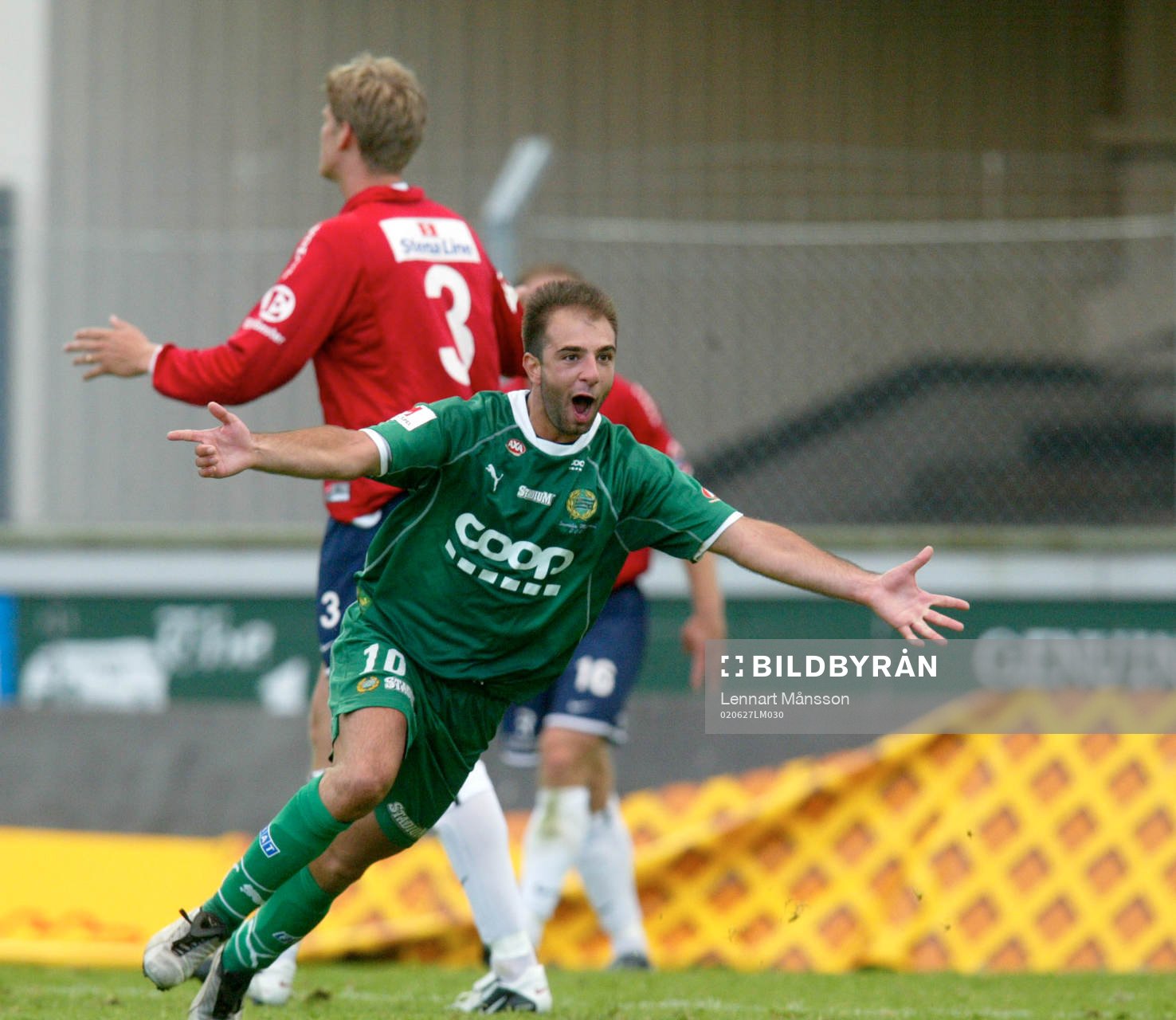  Kennedy Bakircioglü, Hammarby, segerjublar, Golden goal. Jubel.