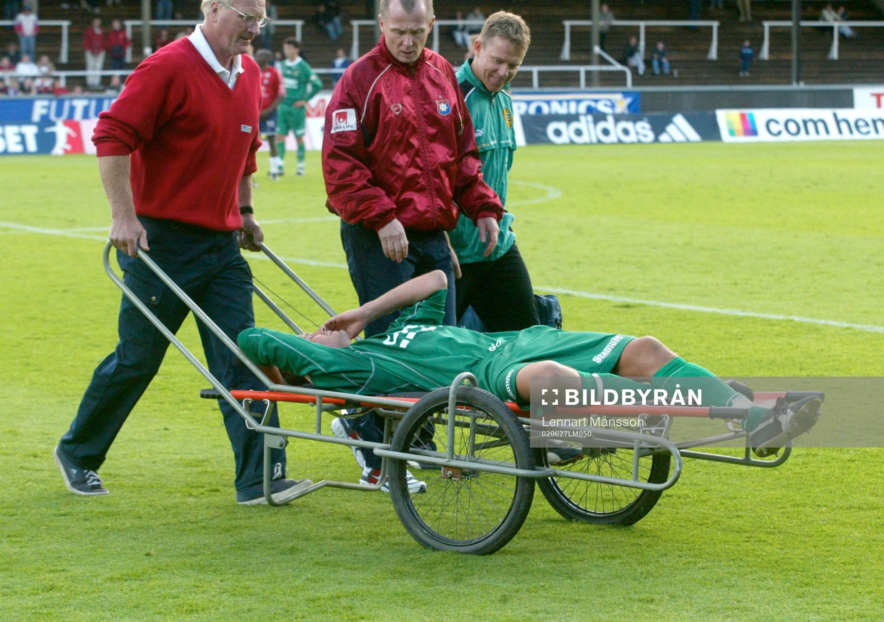 Skadad, bår, Peter Markstedt, Hammarby