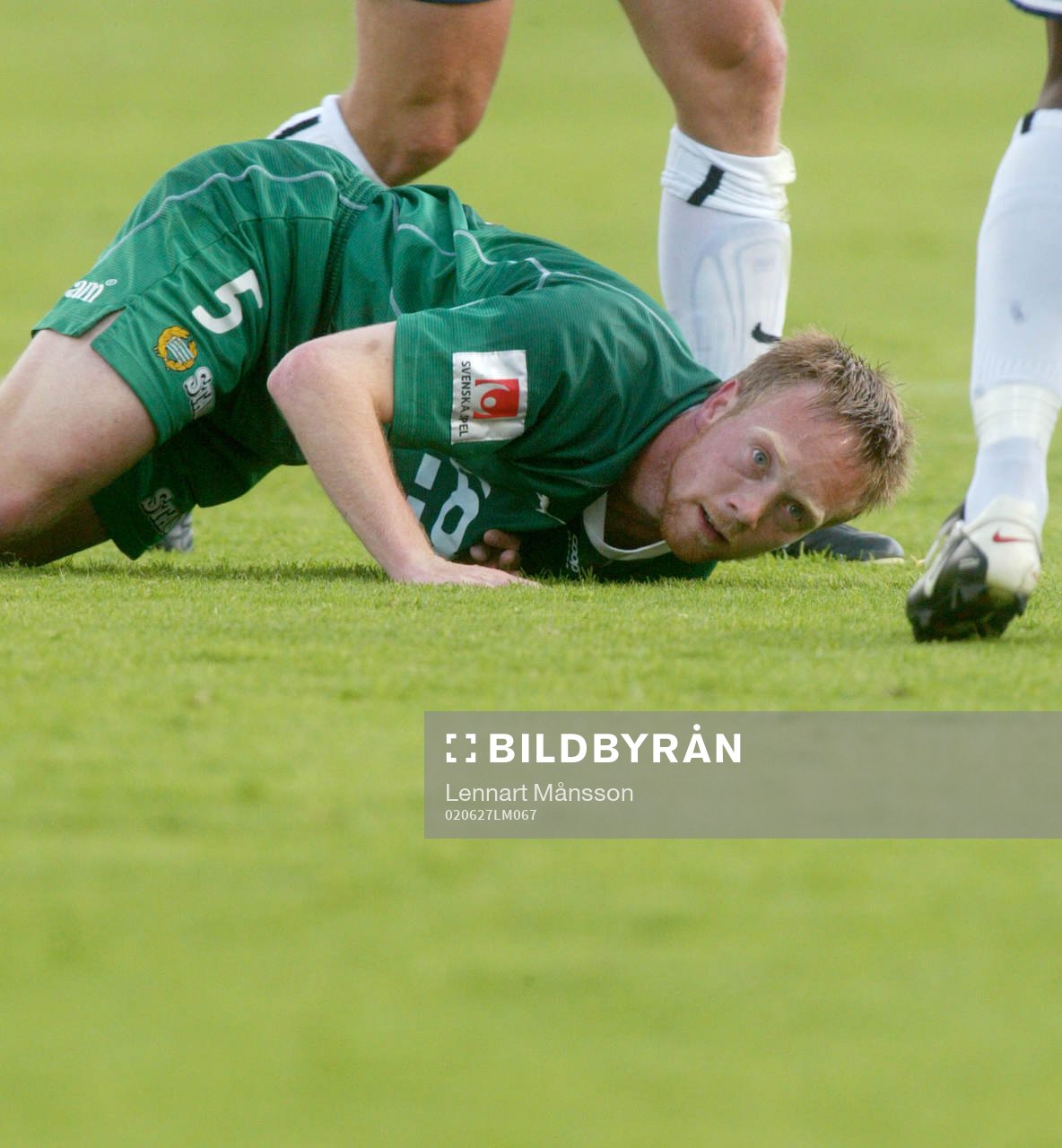 Fredrik Winsnes, Hammarby, fall, biter i gräset