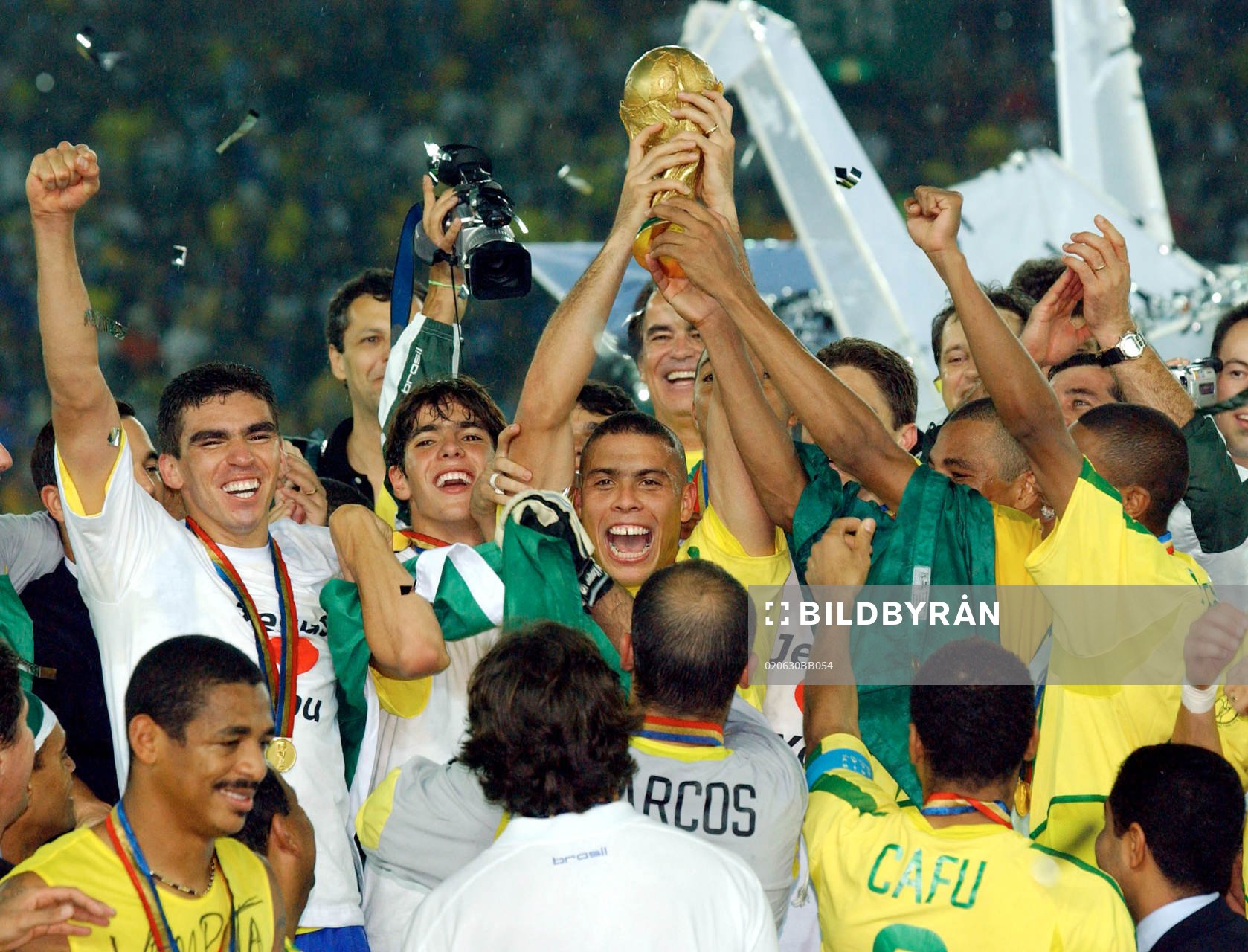 Ronaldo avgjorde finalen. Brasilien, värlsdmästare, jubel
