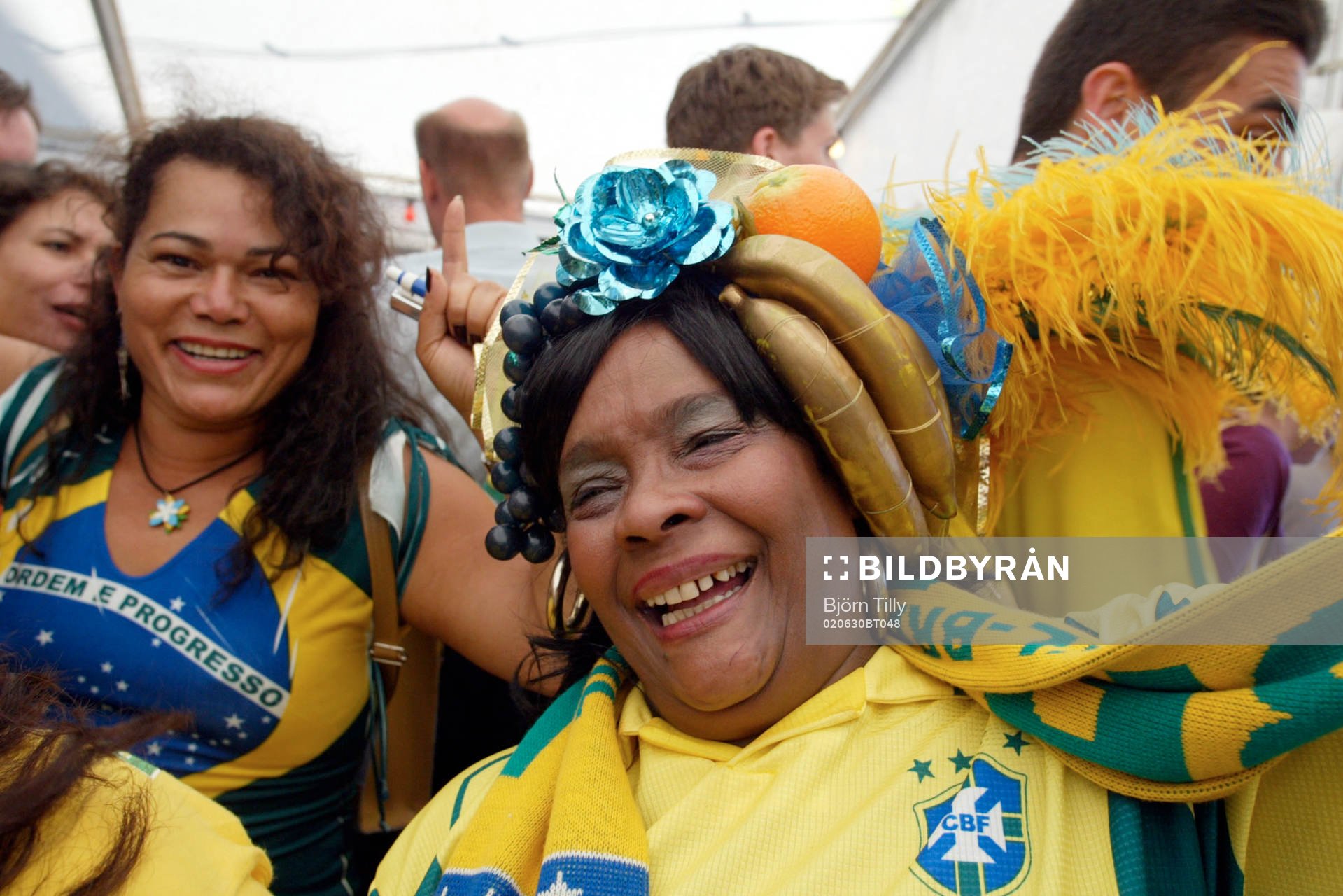 glada supportrar firar Brasiliens VM guld vidf Mosebacke