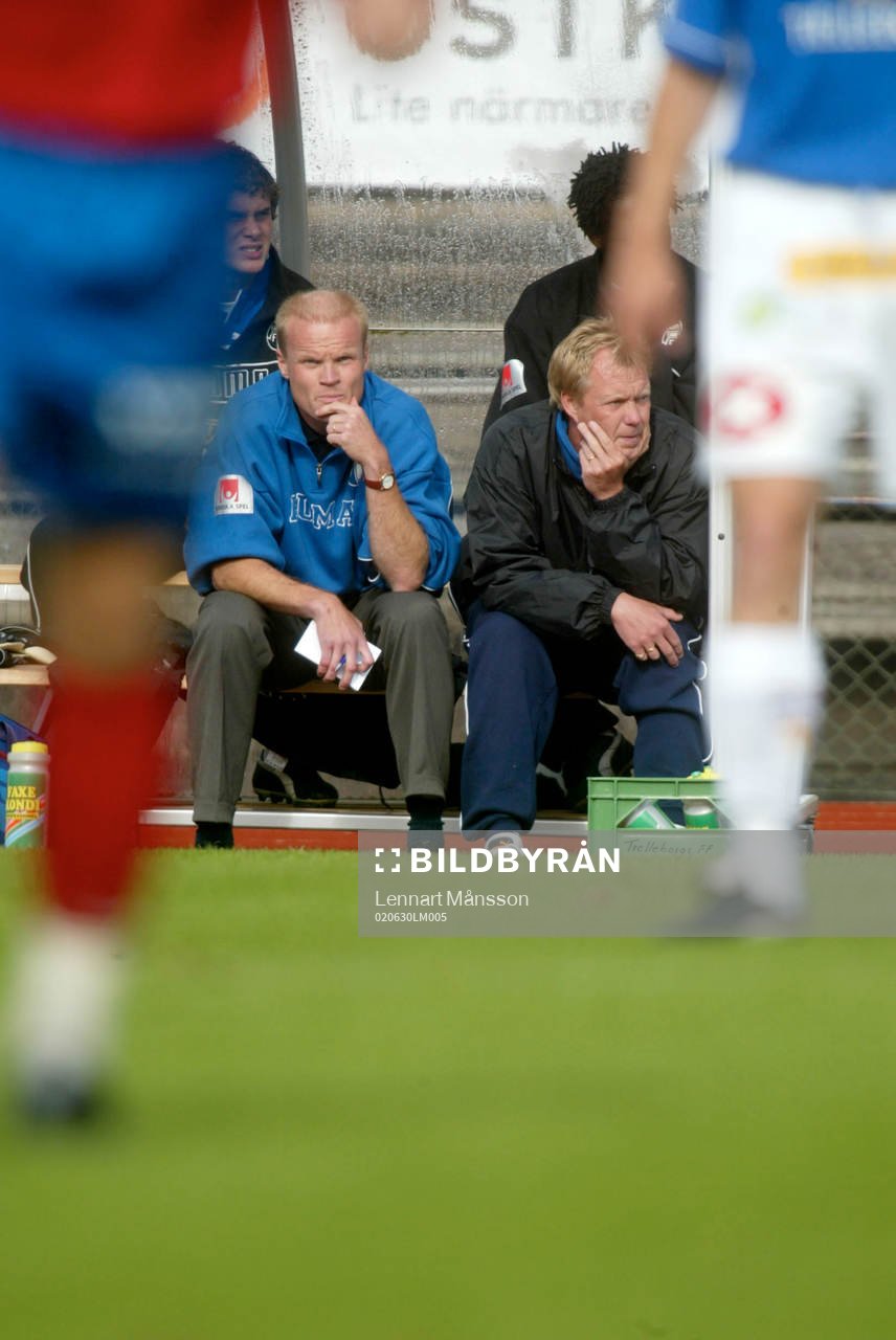Trelleborgs nya tränare Jonas Brorsson och Lasse Larsson