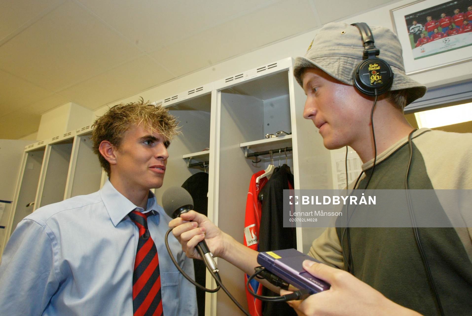 Debutanten Martin Fribrock, Helsingborg, intervjuvas
