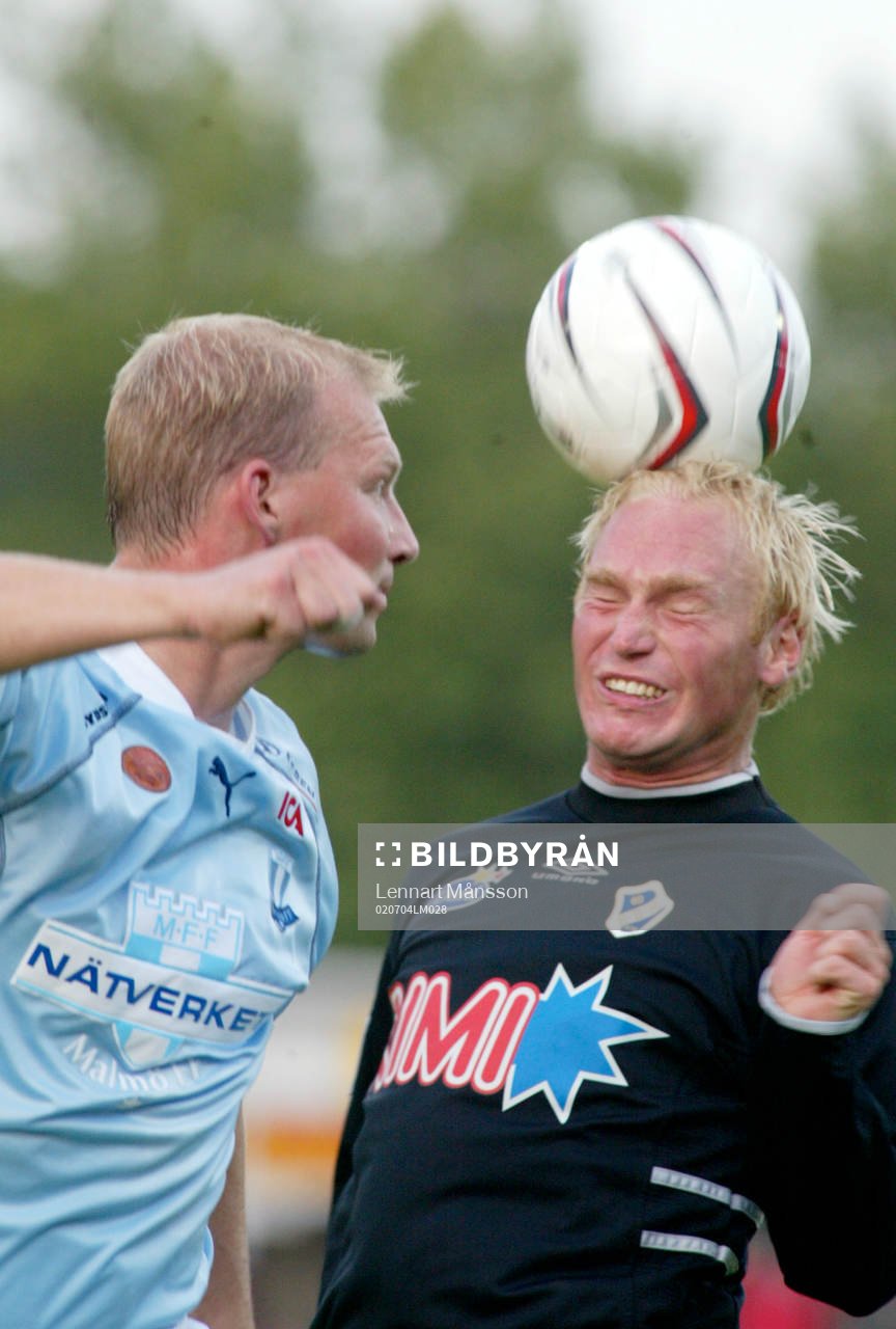 Martin Ekström och Jörgen Ohlsson, nickduell