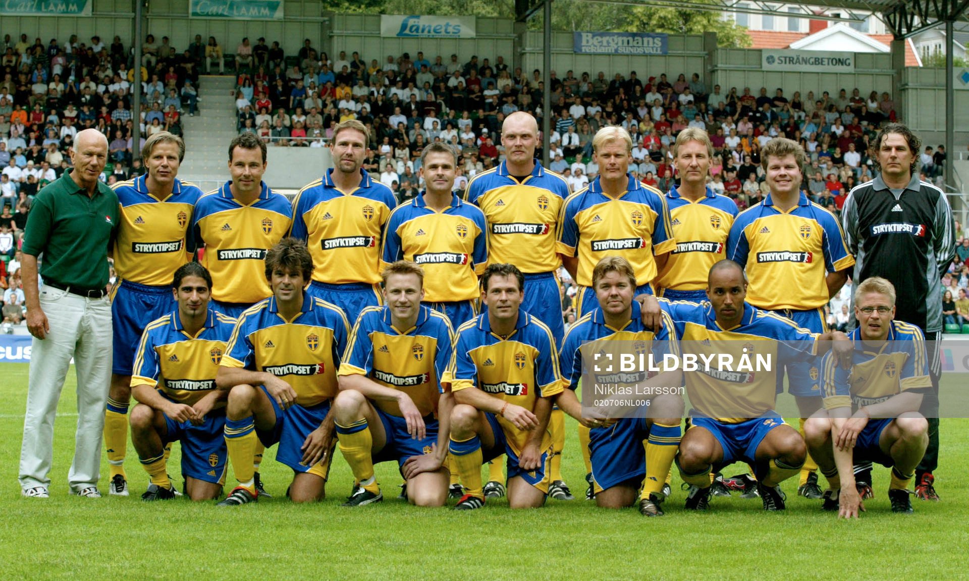 Fotboll, uppvisningsmatch, Sveriges VM trupp 1994