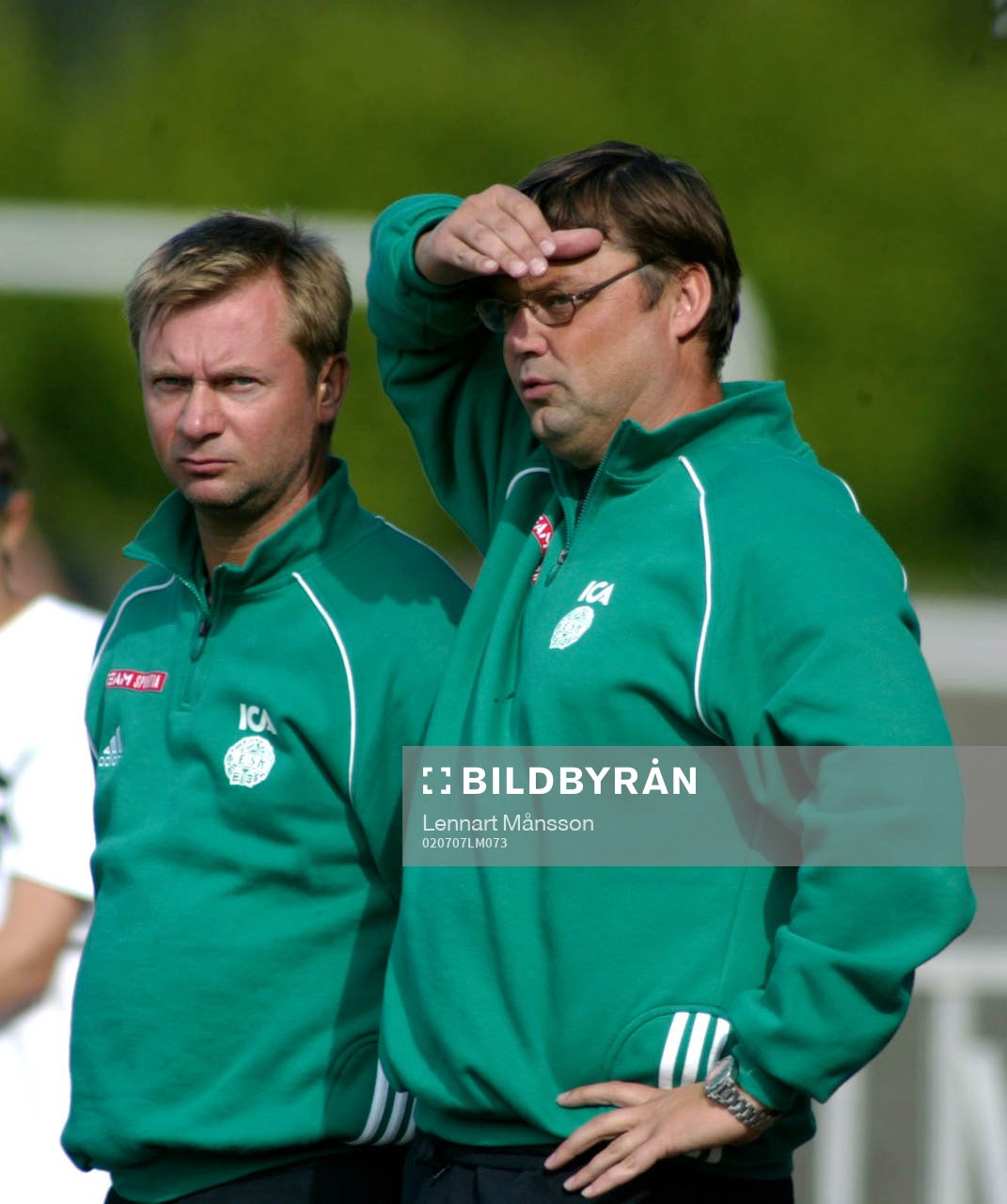 Peter Gerhardsson och Peter Lenell, tränare, Enköping