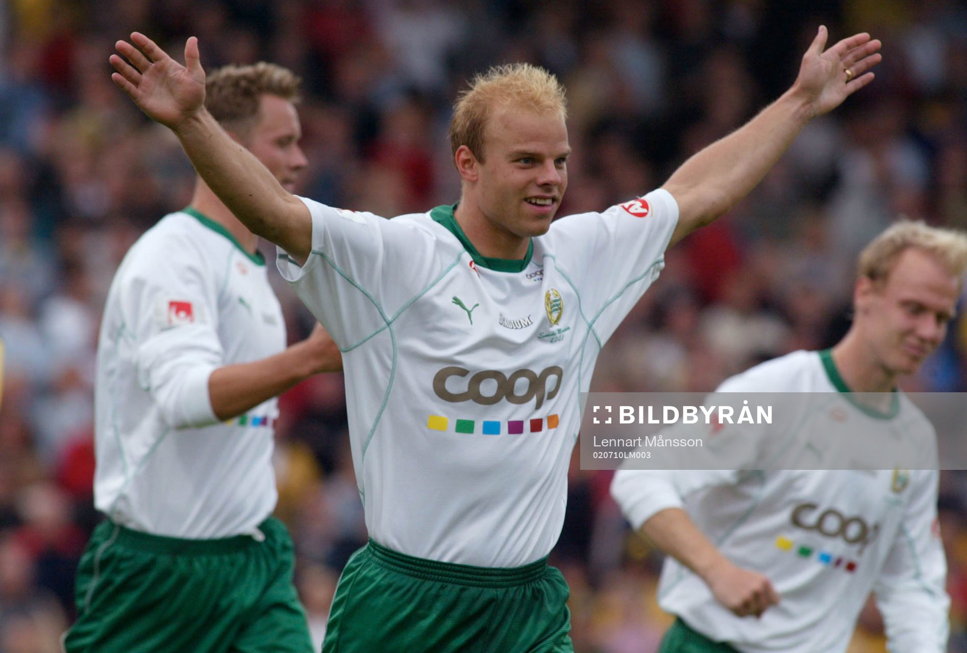 Andreas Hermansson, Hammarby, jublar (jubel)
