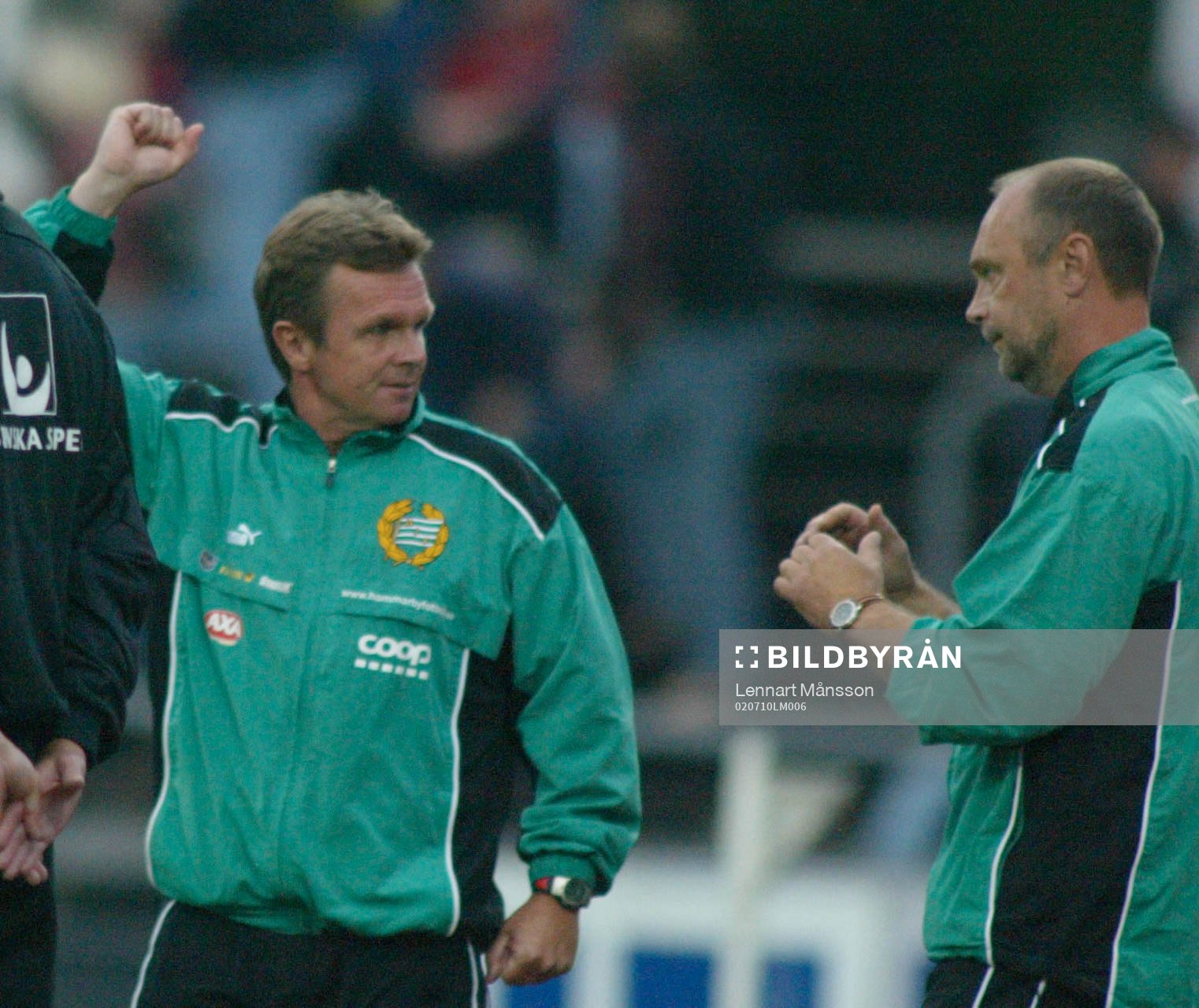 Anders Linderoth och Thom Åhlund, tränare, Hammarby,