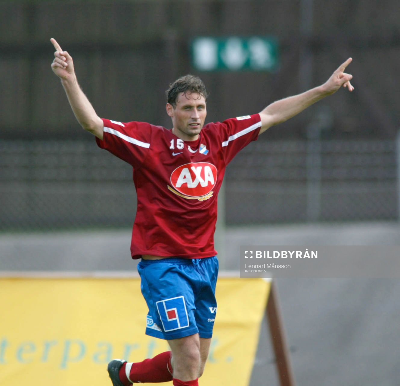   Andreas Ottosson, Öster, jublar (jubel).