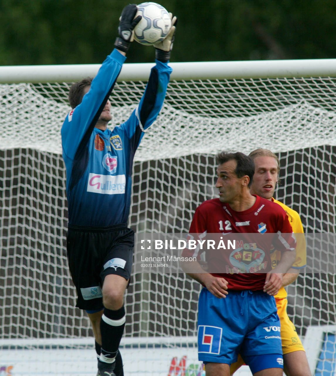 Roger Anderek, målvakt. Grepp