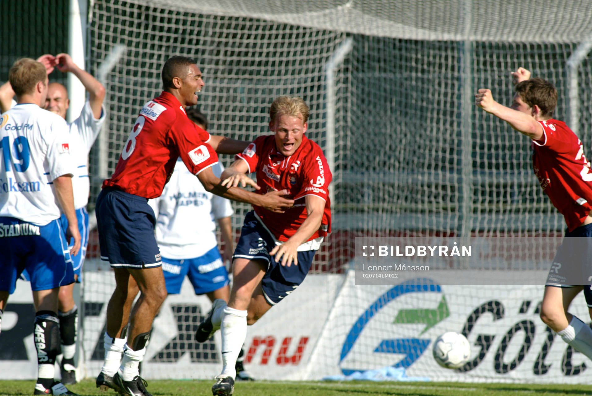 Robert Bengtsson Bärkroth och Afonso Alves, Örgryte, jubel