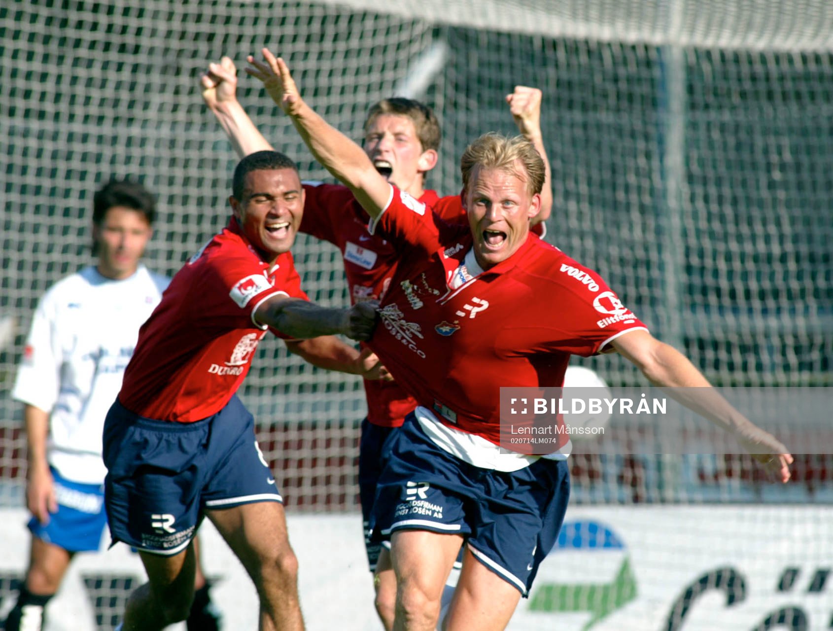  Robert Bärkroth och Afonso Alves, Örgryte, jubel.