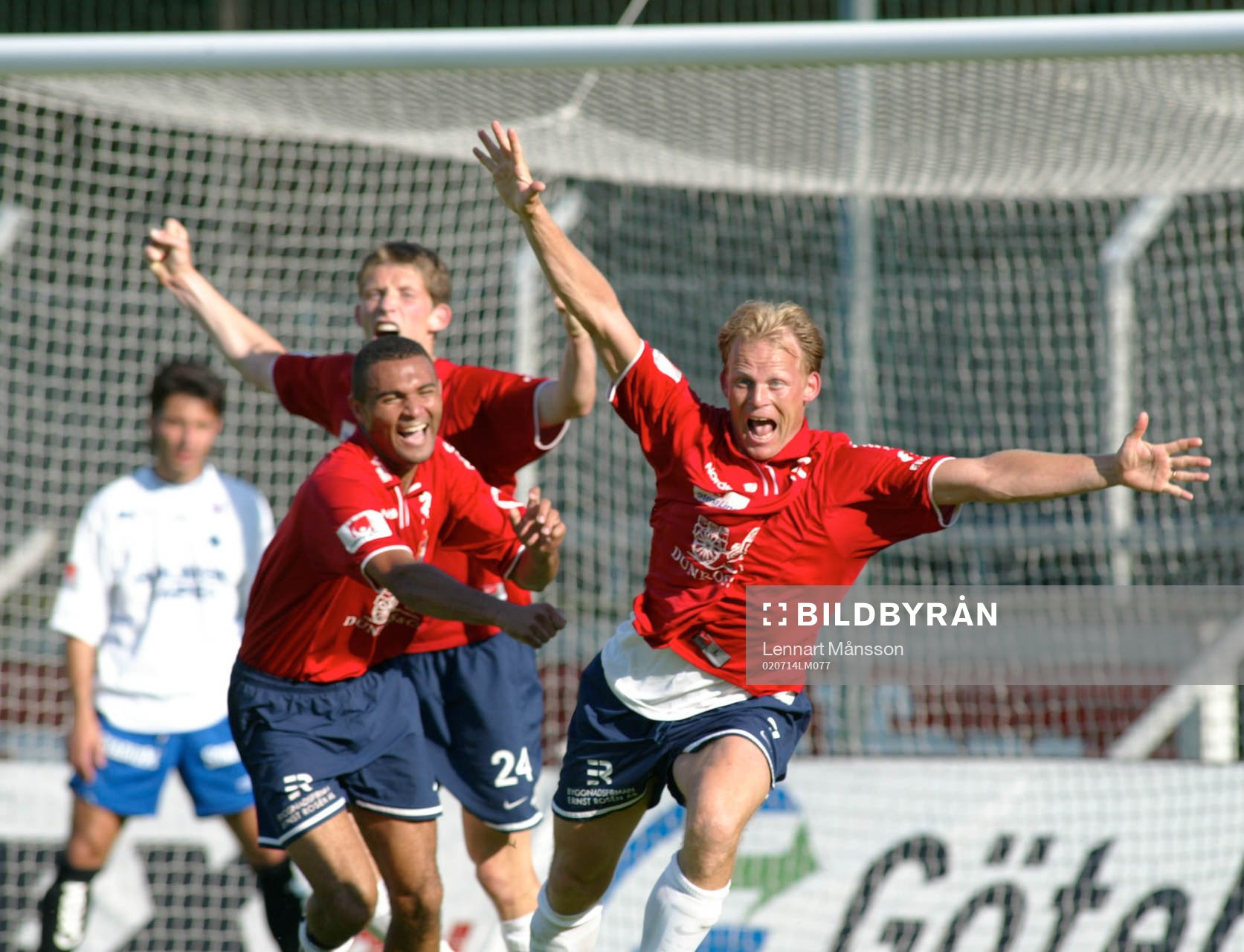 Robert Bärkroth och Afonso Alves, Örgryte, jubel