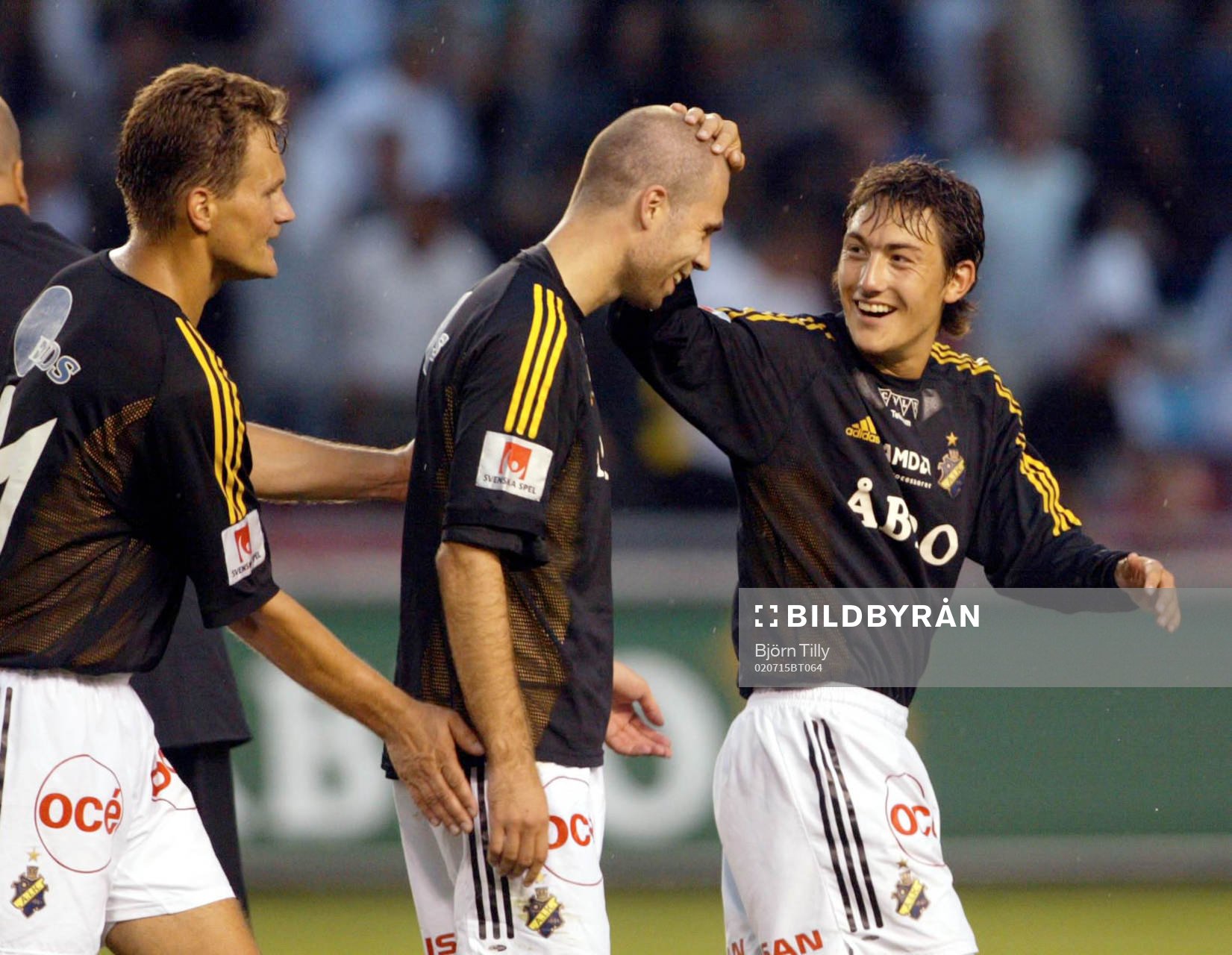 Gary Sundgren, Teddy Lucic och Stefan Ishizaki, AIK