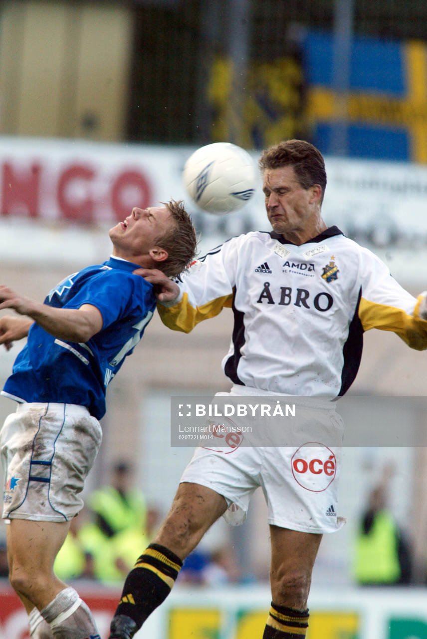 Patrik Ingelsten, Halmstad och Gary Sundgren, AIK