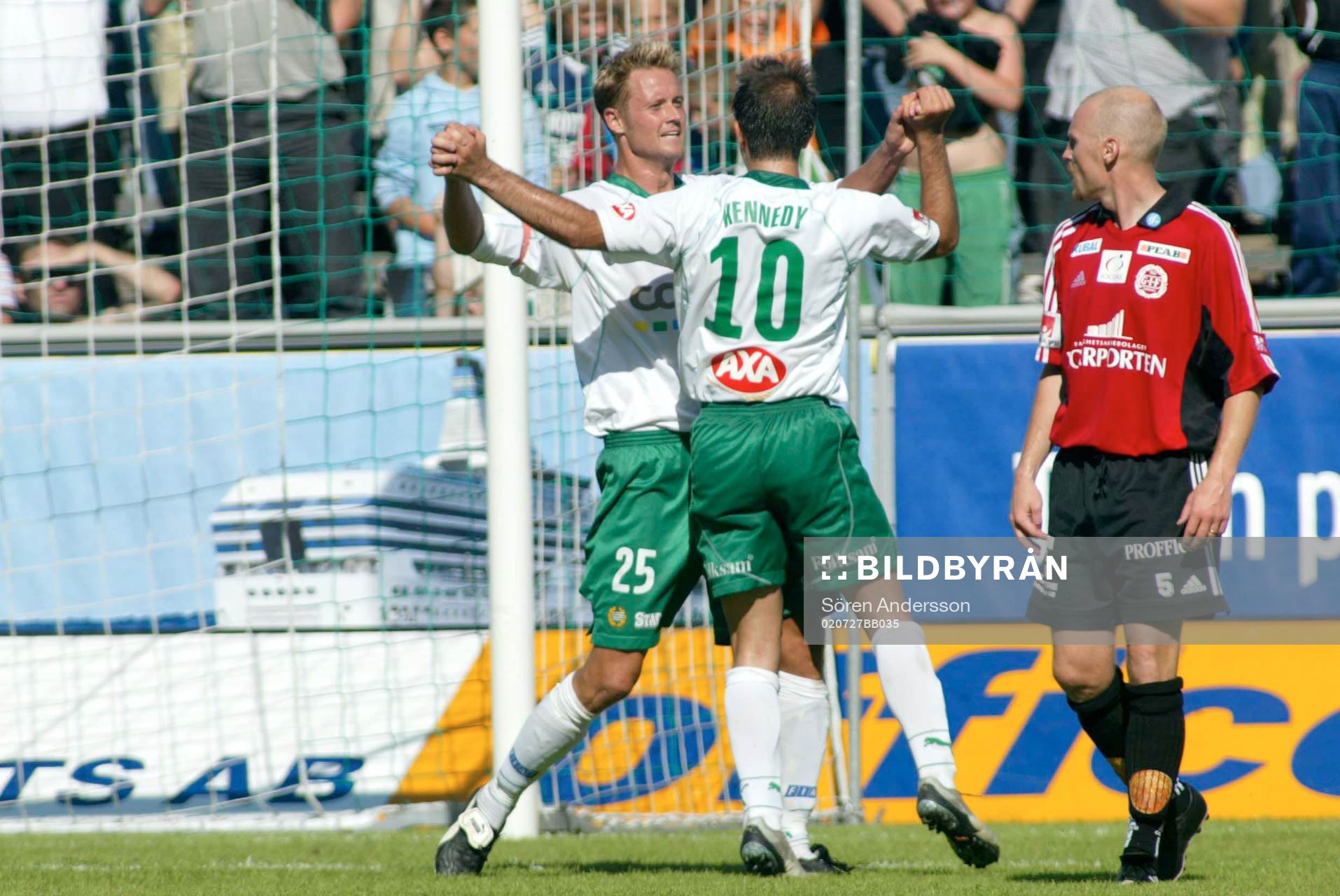 Kennedy Bakircioglu och Peter Markstedt, Hammarby, Jubel