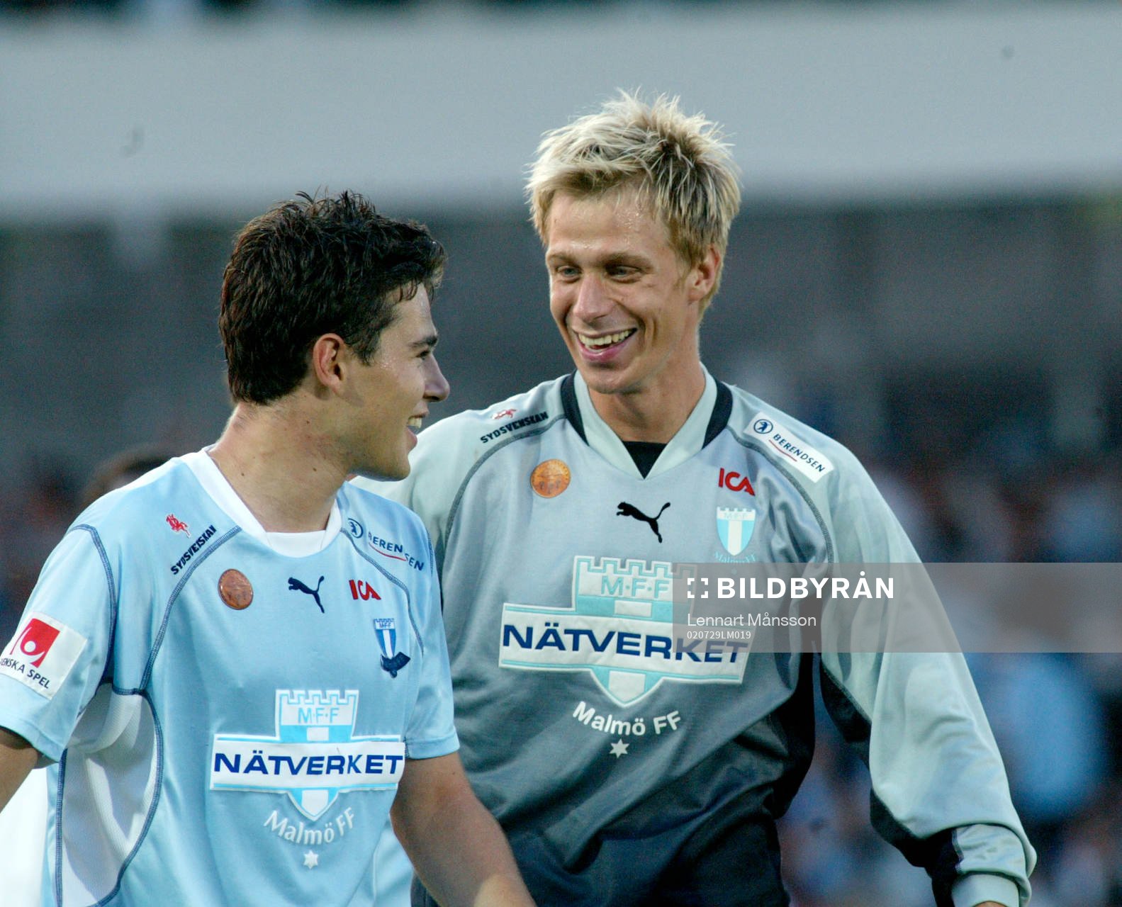 Glädje, Gudmunder Mete och Mattias Asper, Malmö FF
