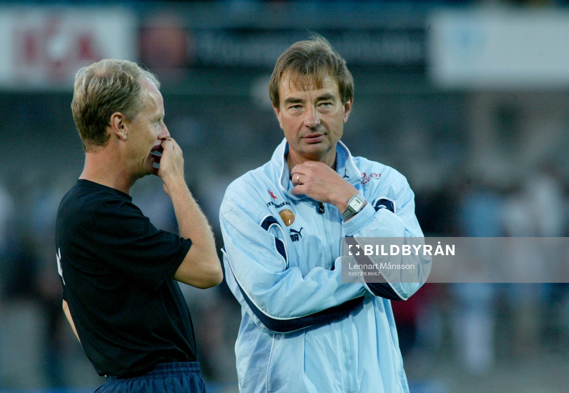 Anders Palmér och Tom Prahl, tränare, Malmö FF