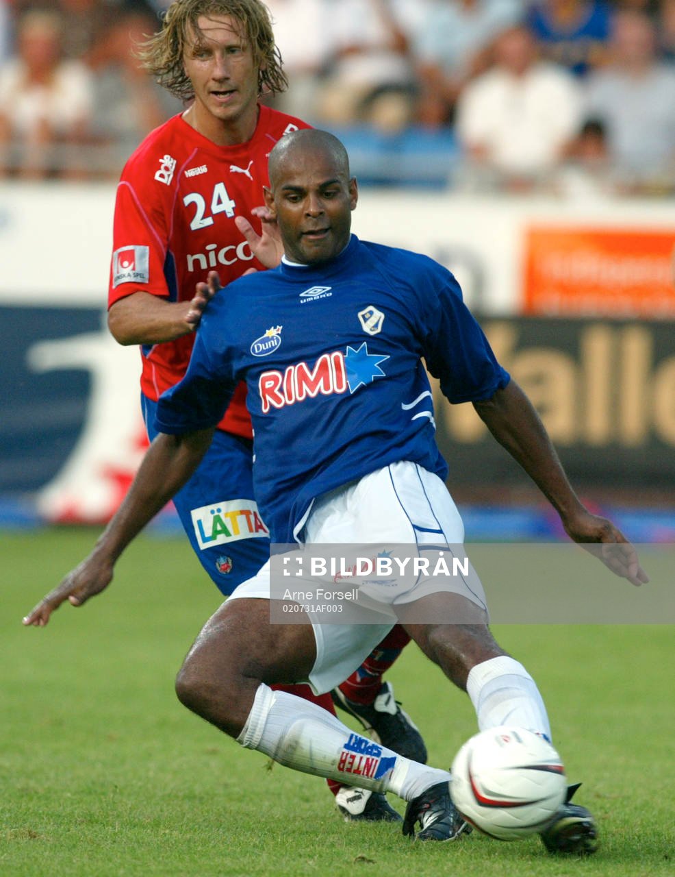 Pascal Simpson, Halmstad och Jesper Jansson, Helsingborg
