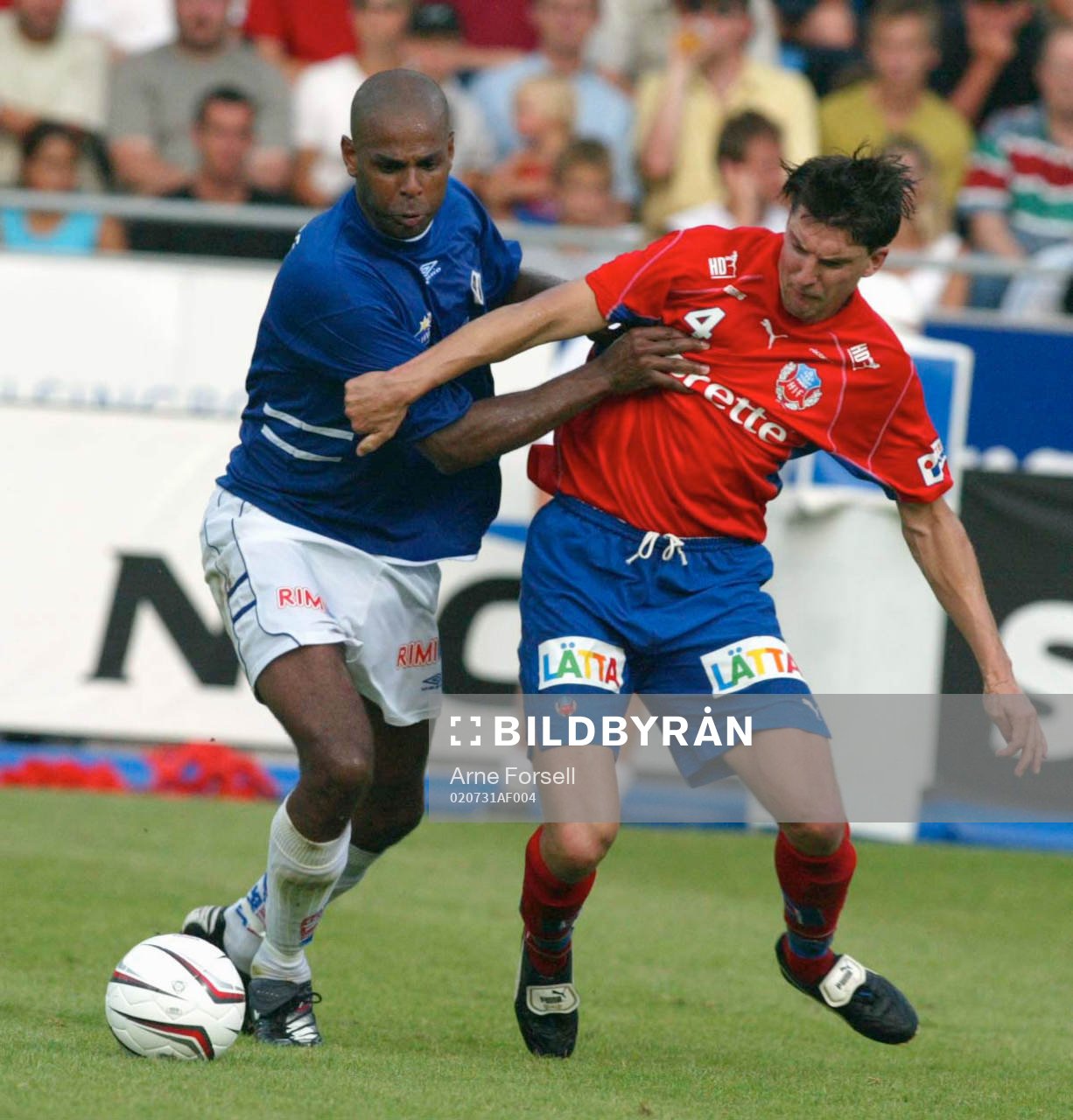 Pascal Simpson i sin första match i Halmstad-dressen