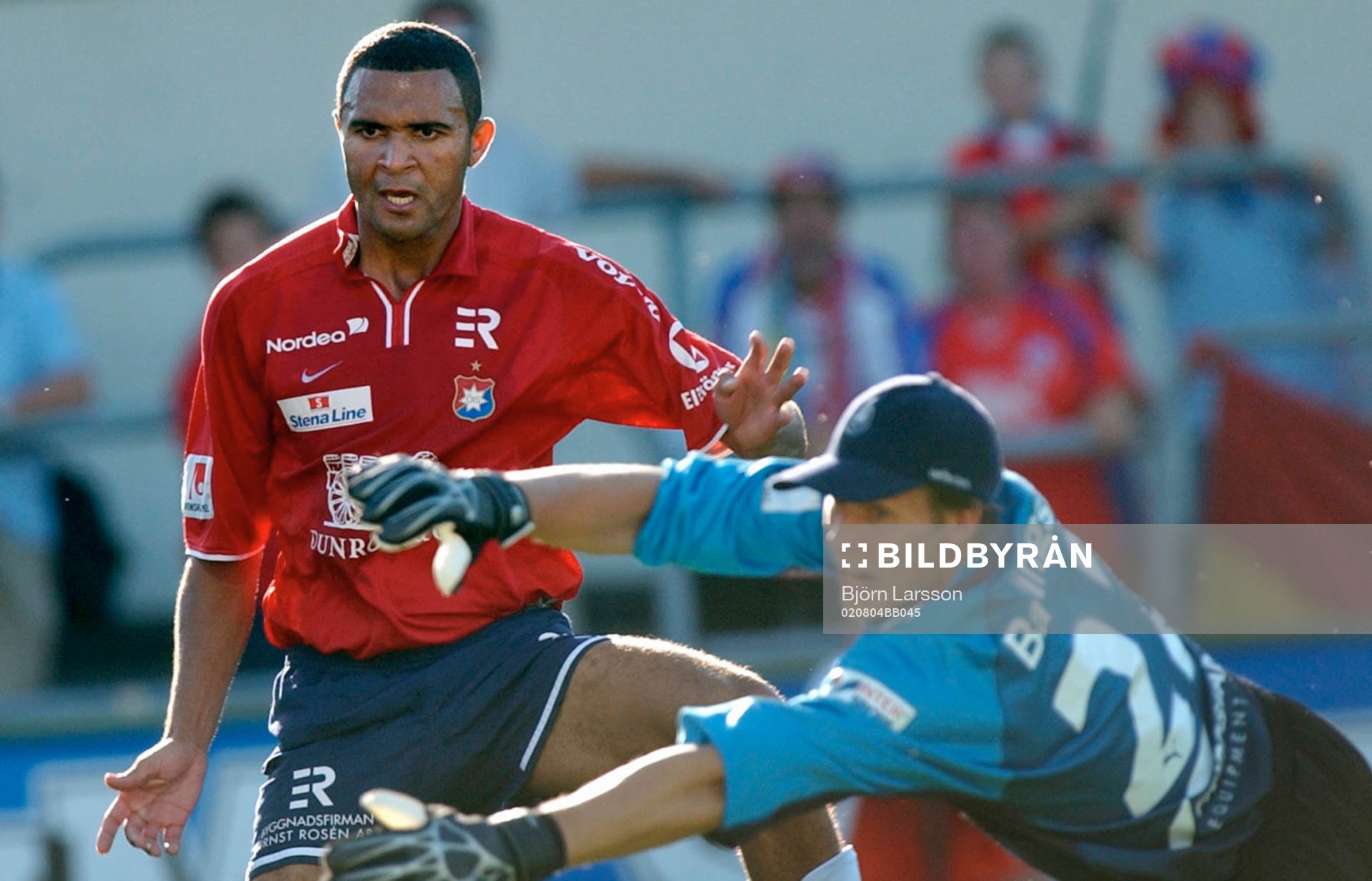 Afonso Alves, Örgryte och Conny Rosén, målvakt,