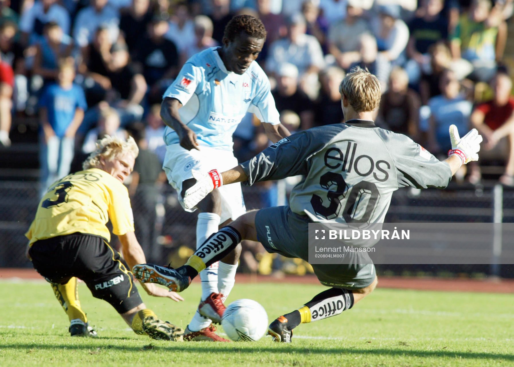  Peter Ijeh, Malmö och  Johan Wiland, Elfsborg.