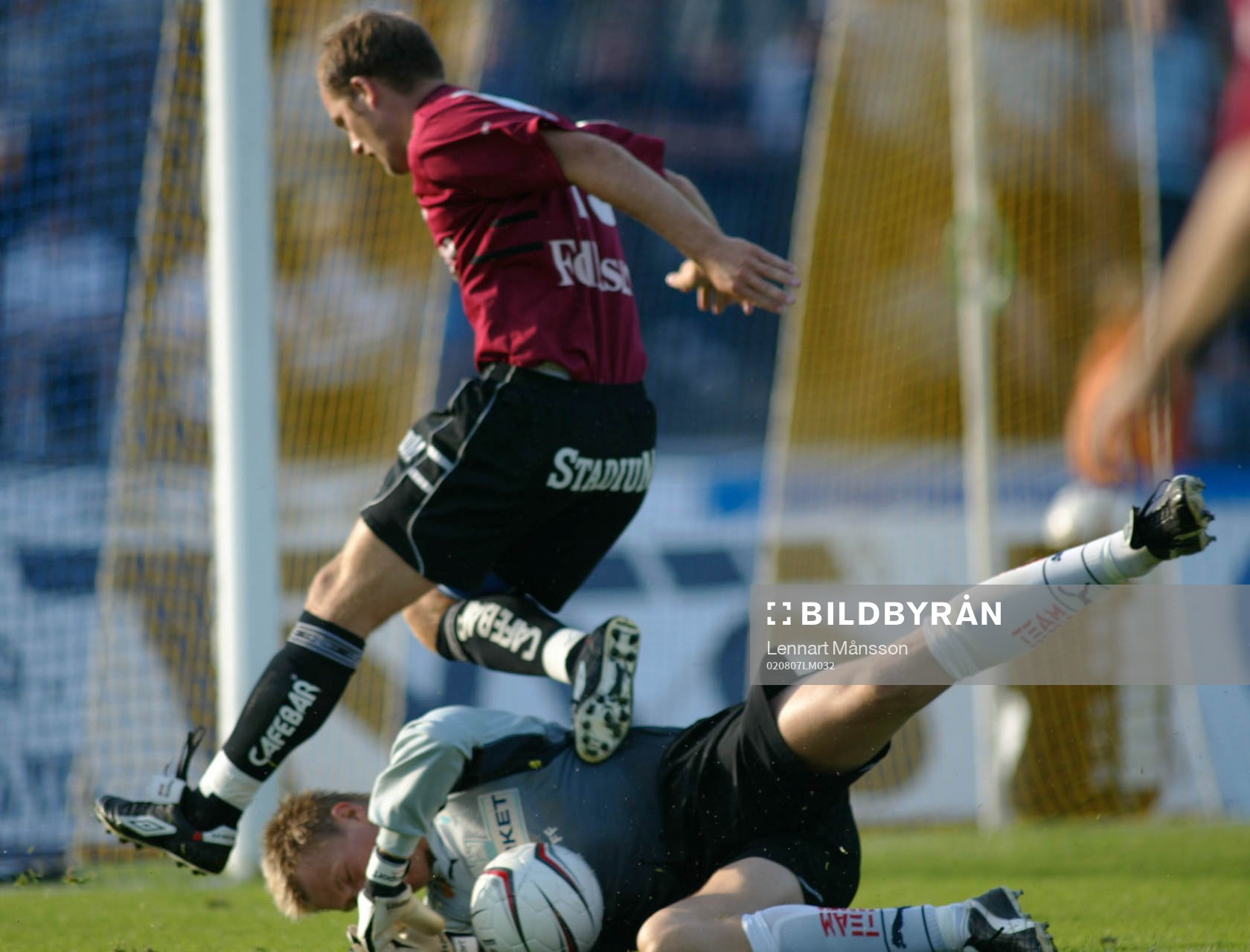 Mattias Asper, målvakt och Jonas Wallerstedt
