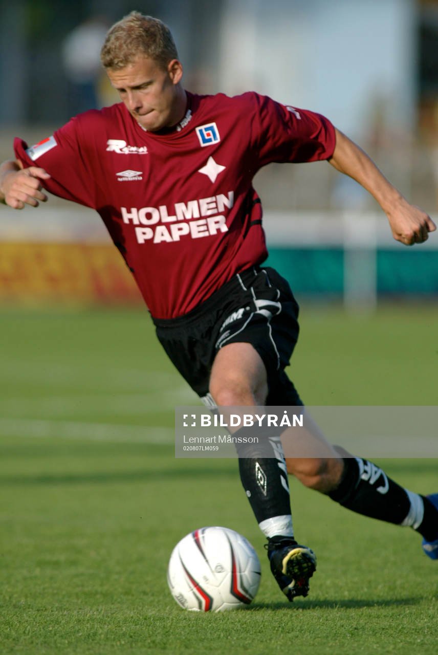 Kristian Bergström, Norrköping. Bredsida. Bollbehandling
