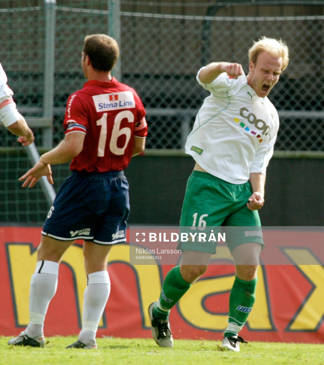  Mikael Andersson, Hammarby, jubel.