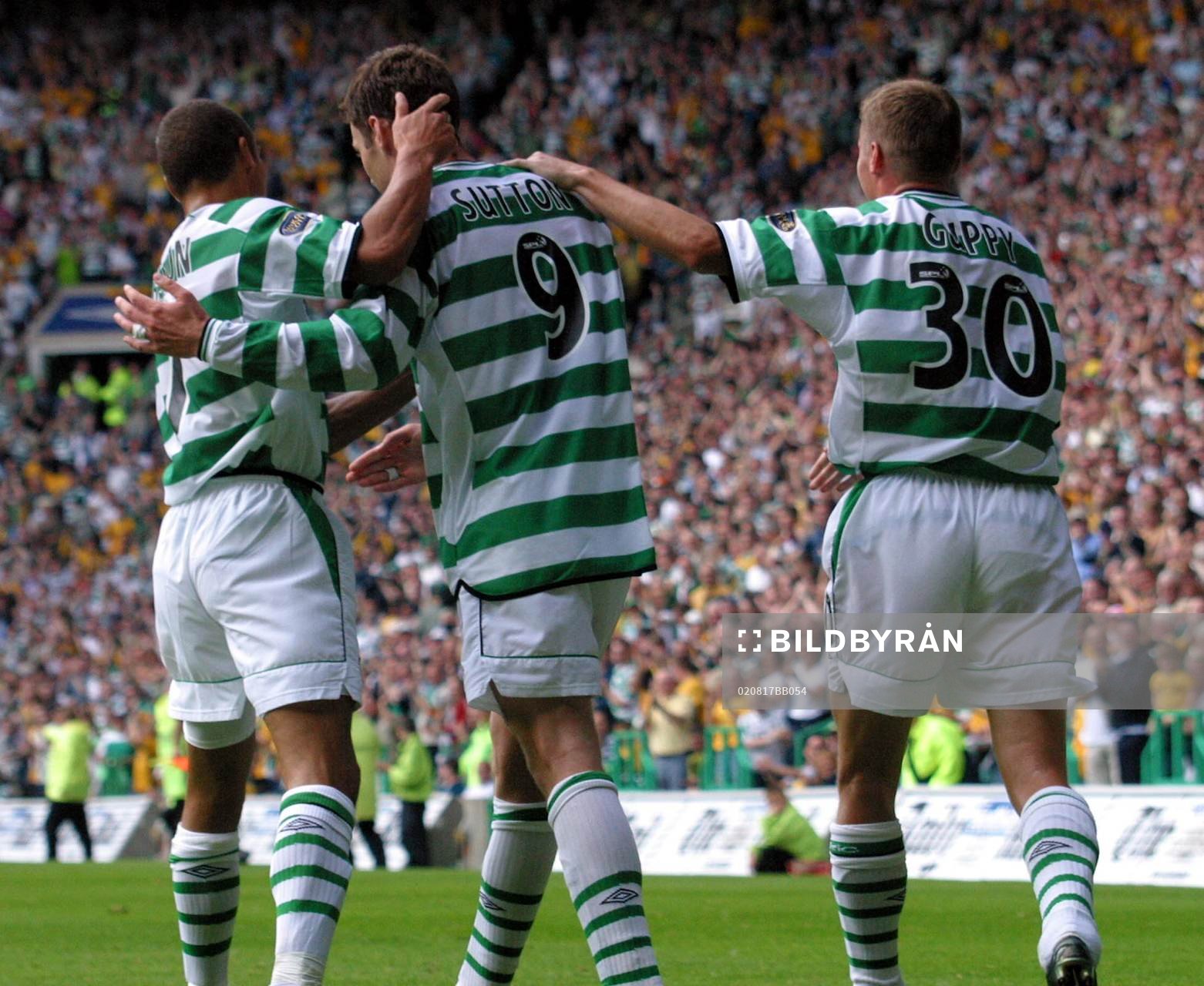 Chris Sutton, Celtic gratuleras
