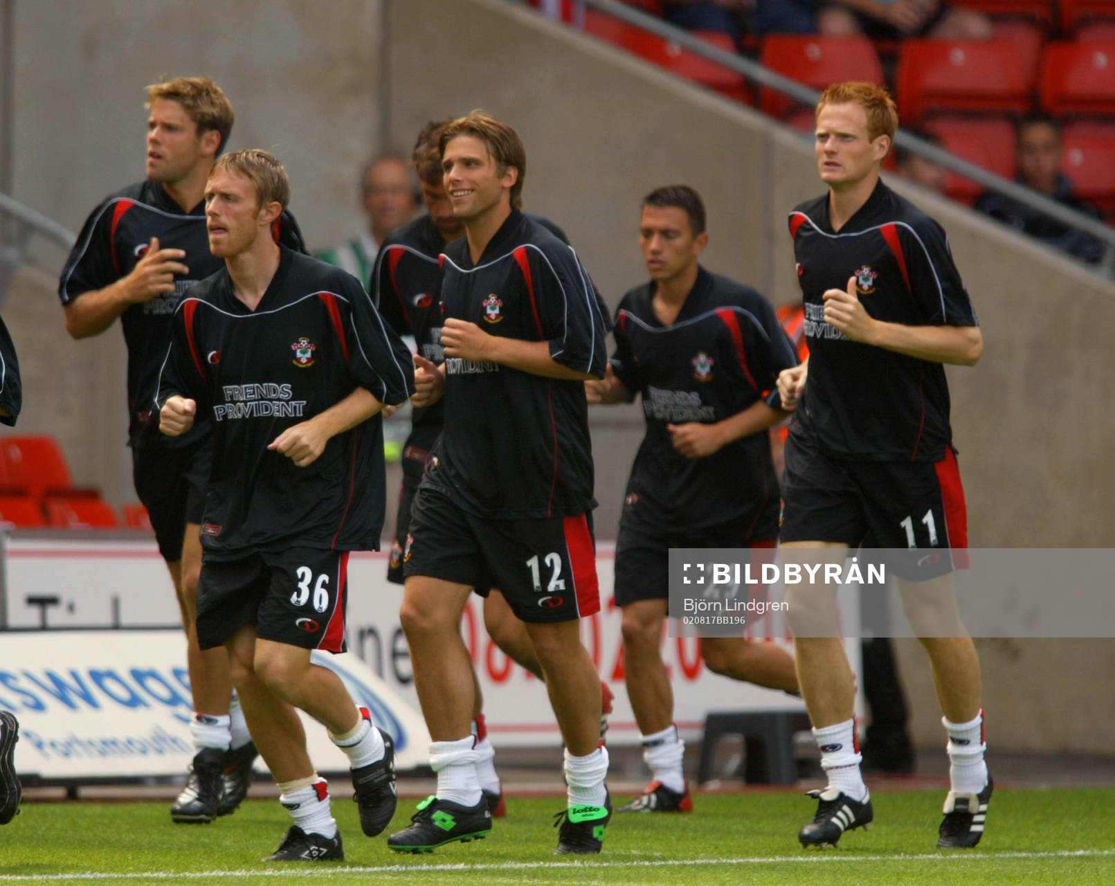 Southampton, uppvärmning, Anders Svensson och Michael