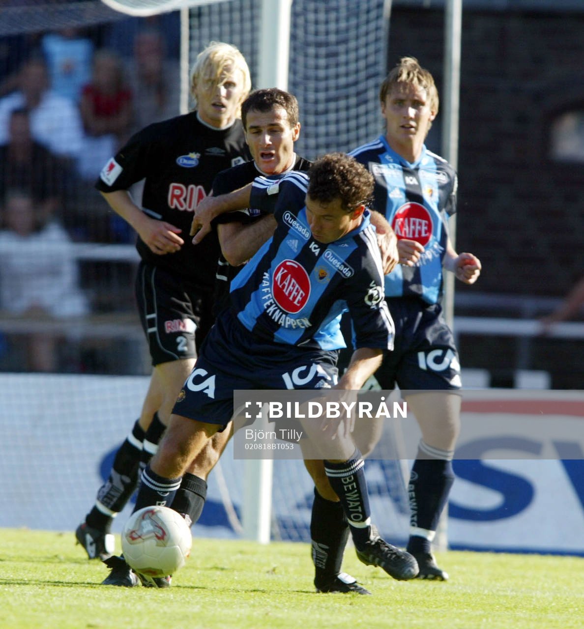 Målskyttarna Sharbel Touma, Halmstad och Stefan Rehn,