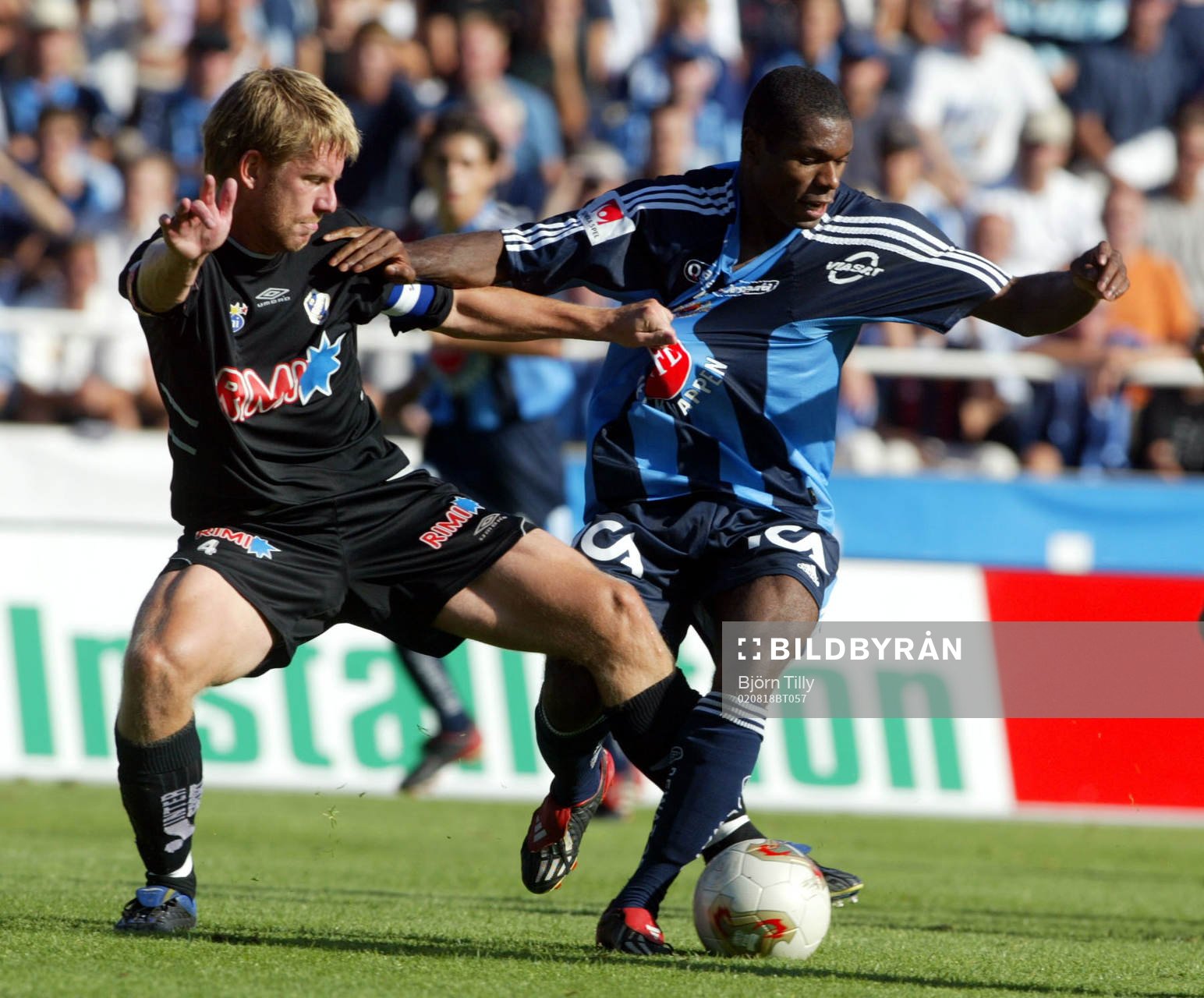 Tommy Jönsson, Halmstad och Samuel Wowoah, Djurgården