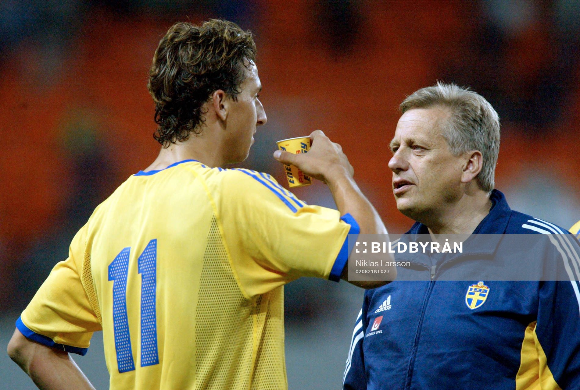 Zlatan Ibrahimovic och Tommy Söderberg, förbundskapten