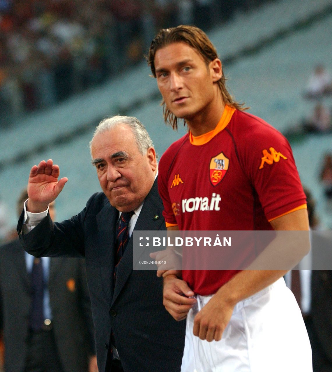 Franco Sensi, president, Roma och Totti
