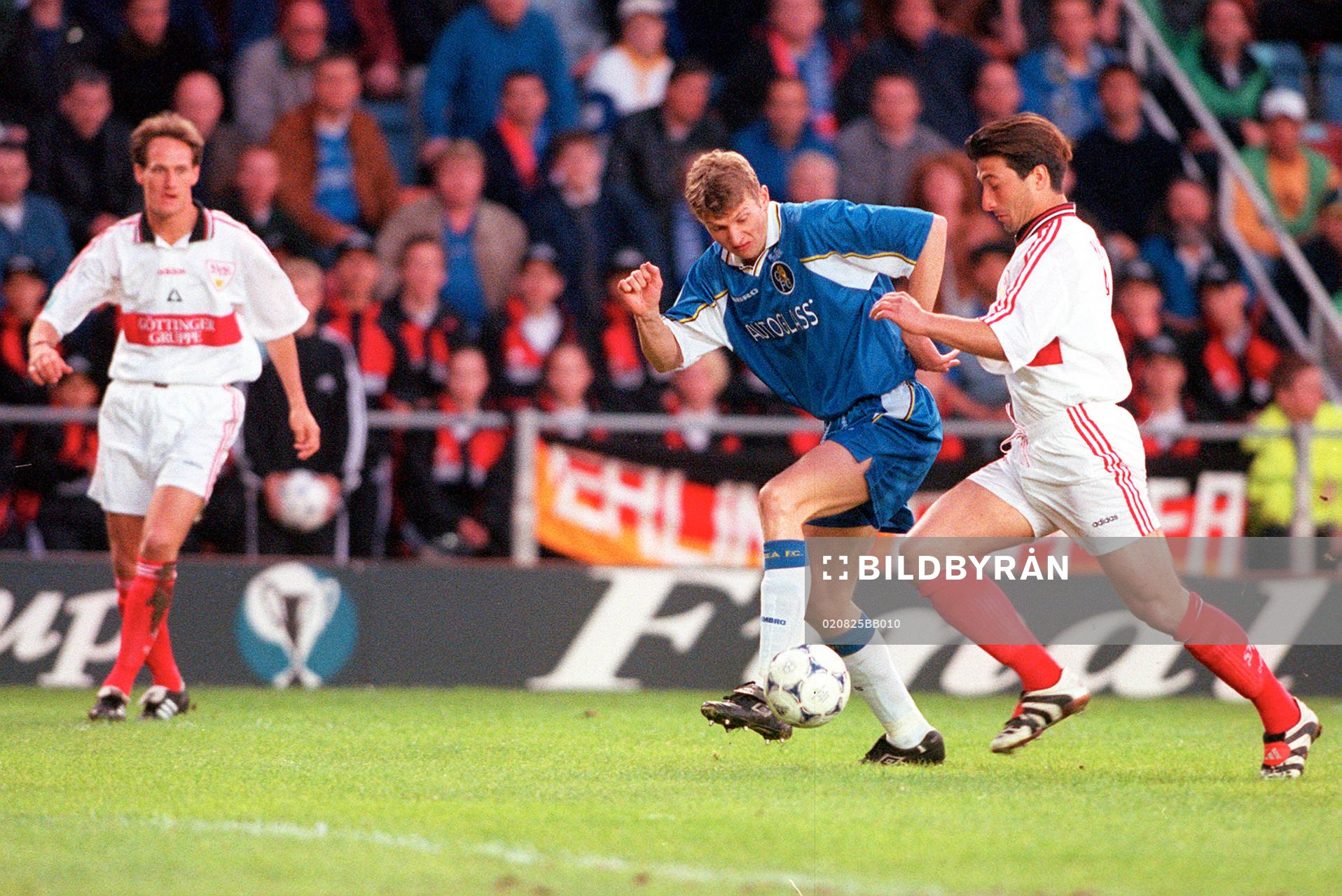 Råsunda. Chelsea - Stuttgart