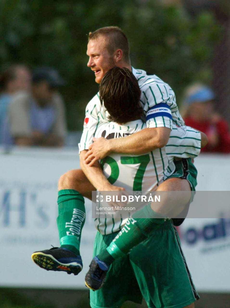   Björn Lundberg, Frölunda. jublar.