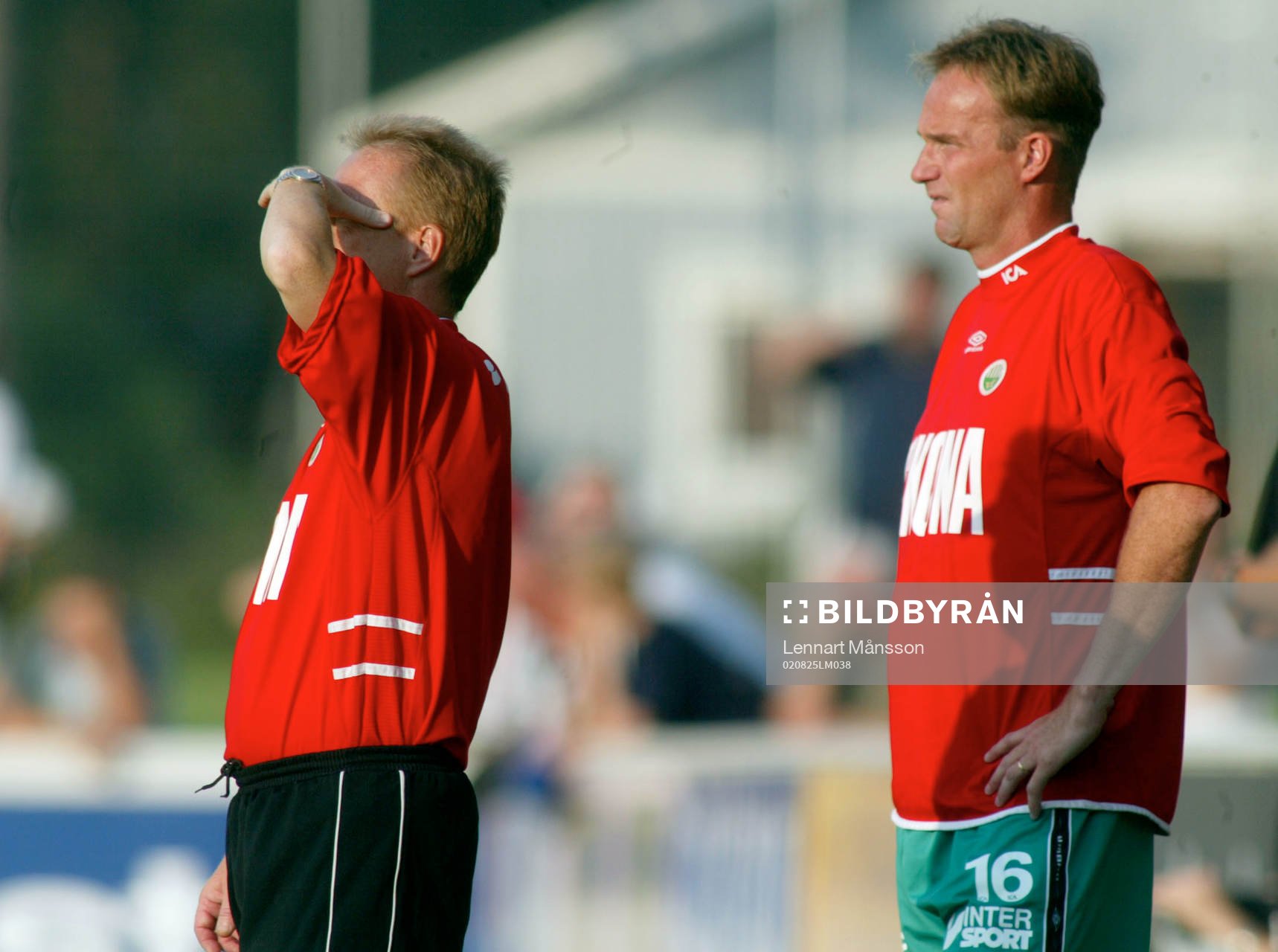 Lars-Olof Mattsson och Niclas Sjöstedt, tränare, Frölunda