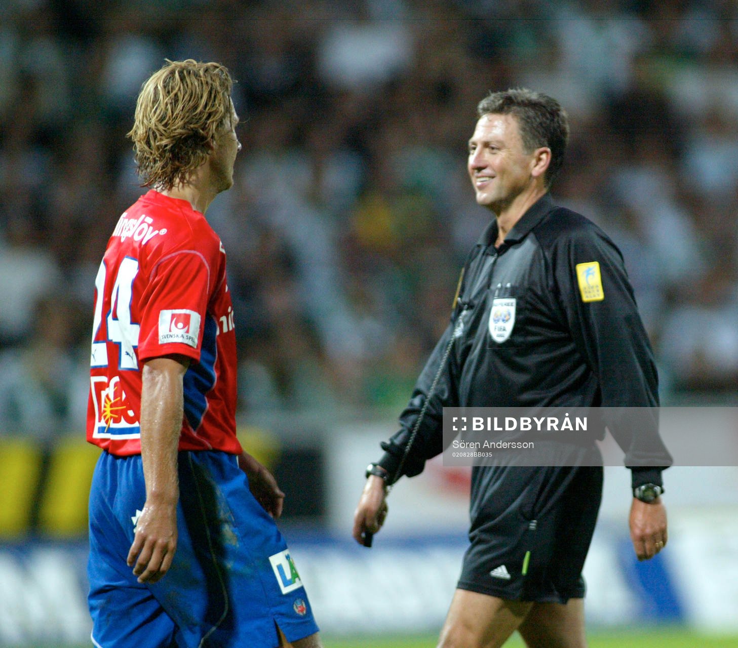 Leif Sundell, domare och Jesper Jansson, Helsingborg