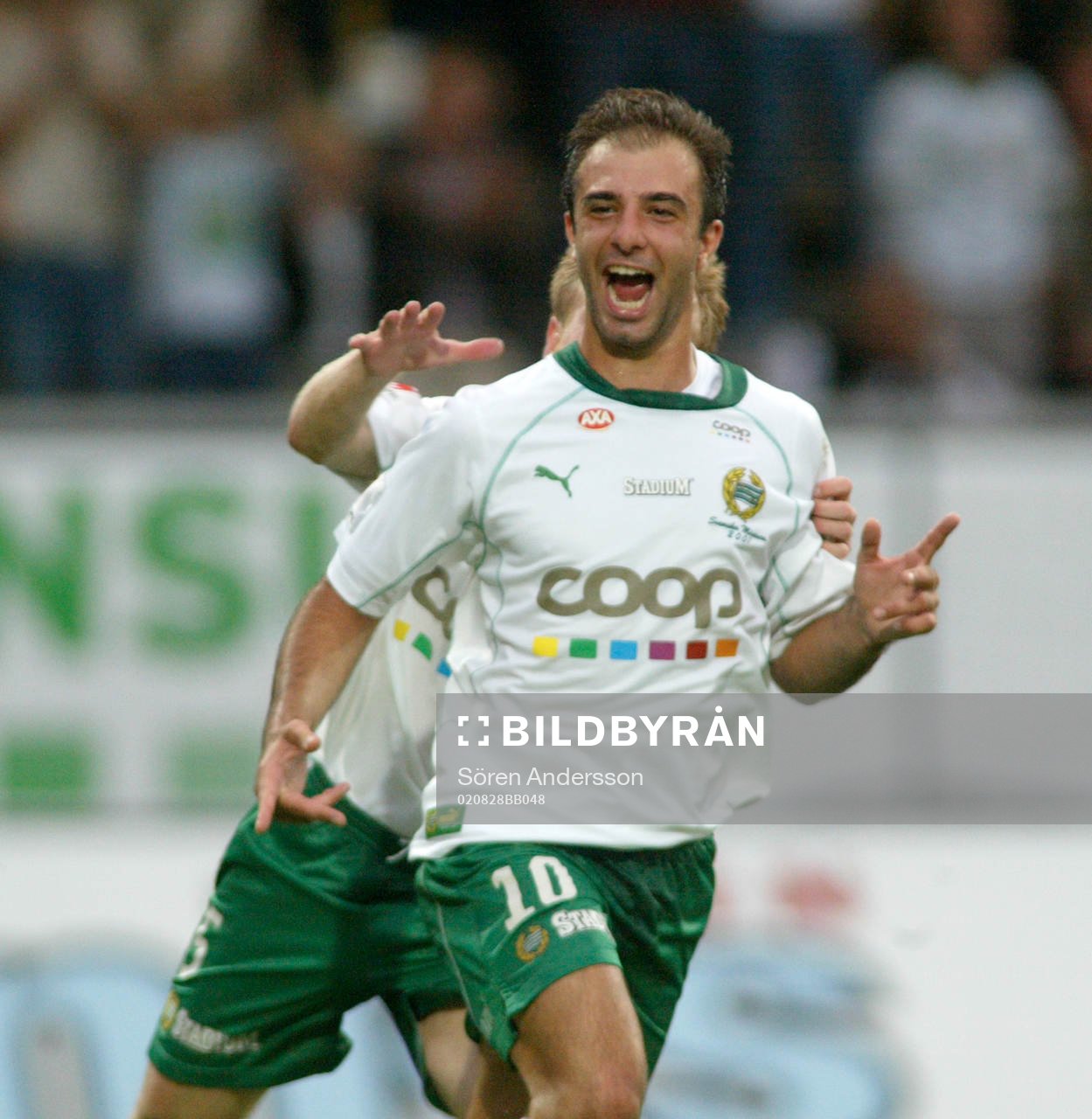 Kennedy Bakircioglu och Fredrik Winsnes, Hammarby, jubel