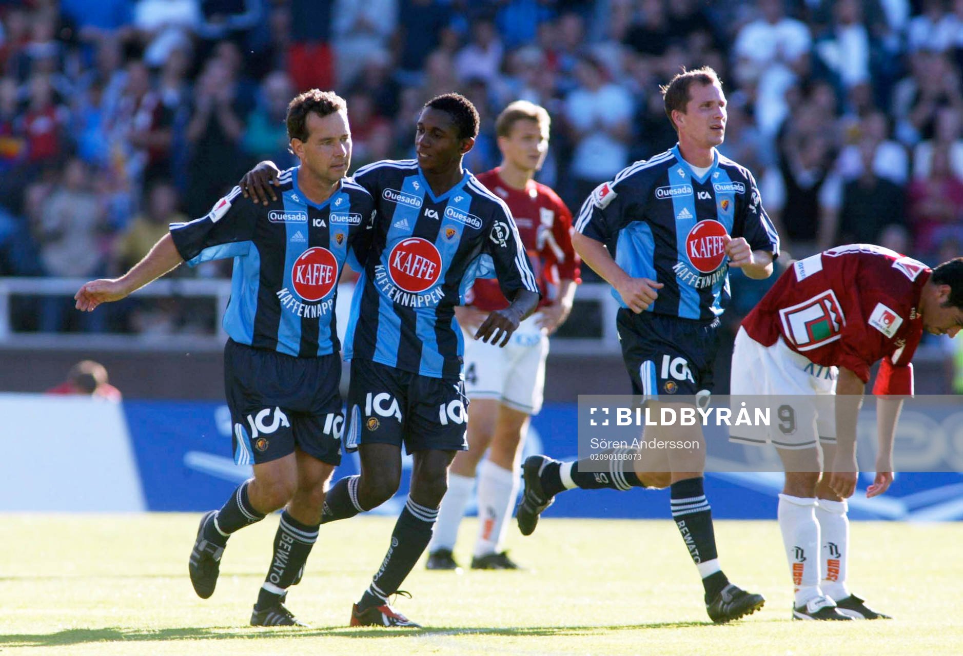 Ngabu Bapupa och Stefan Rehn, Djurgården jubel