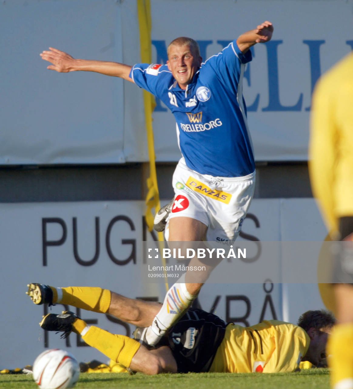 Thomas Magnusson, Trelleborg fastnar i en bensax,